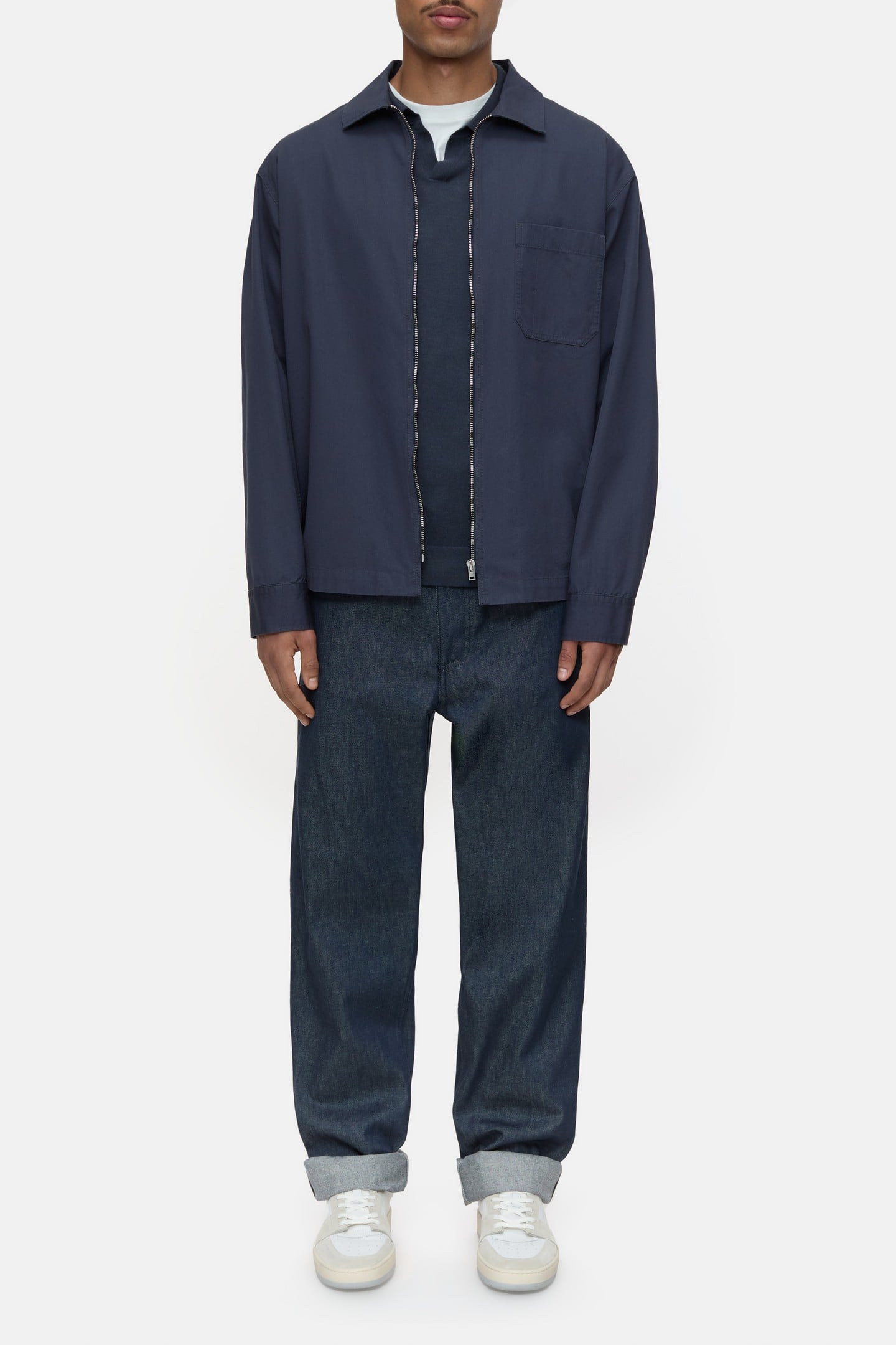ZIPPED SHIRT & BLOUSES SMOKEY BLUE 1