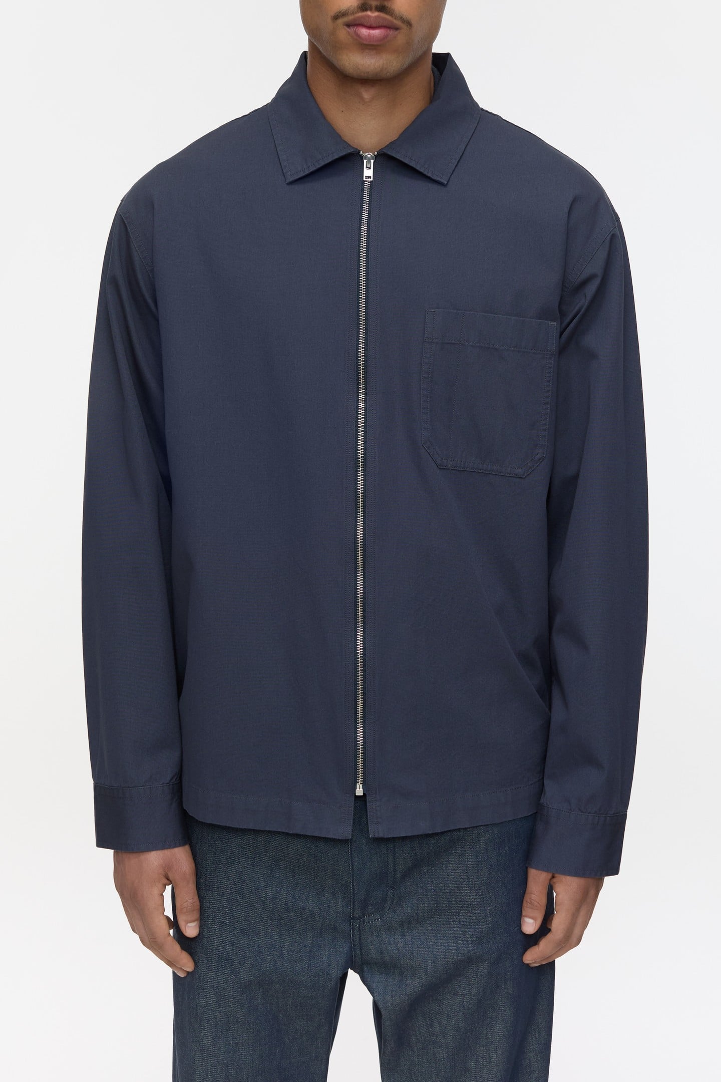 ZIPPED SHIRT & BLOUSES SMOKEY BLUE 2