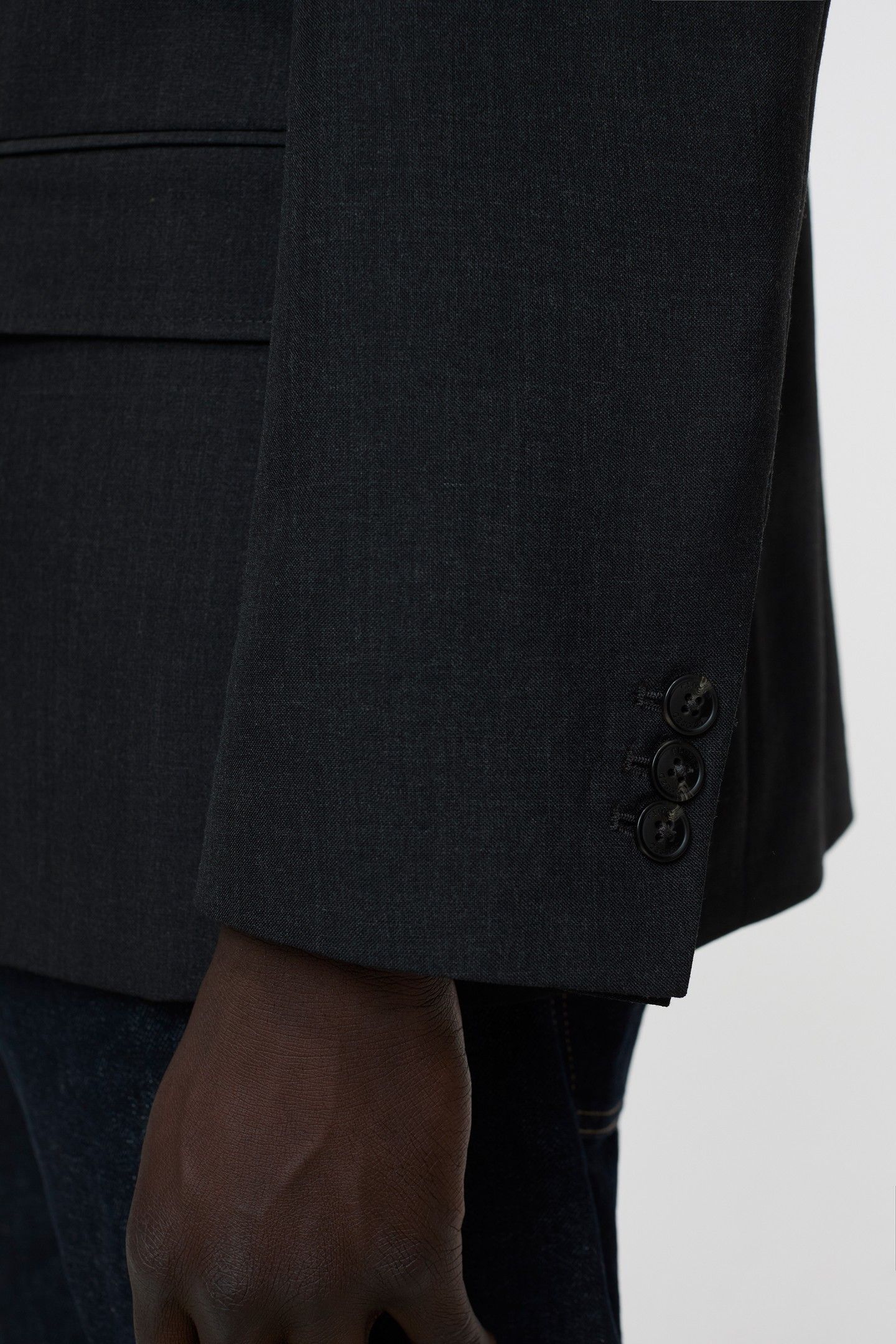 SINGLE BREASTED BLAZER ANTHRACITE MELANGE 6