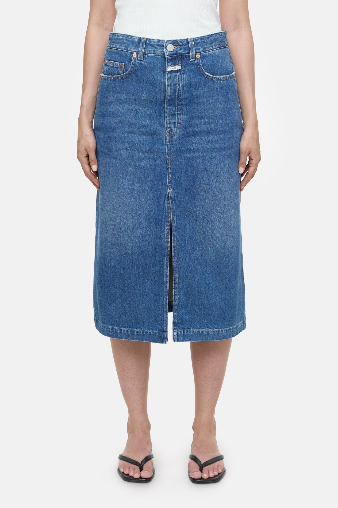 LOW WAIST SKIRT MID BLUE 1