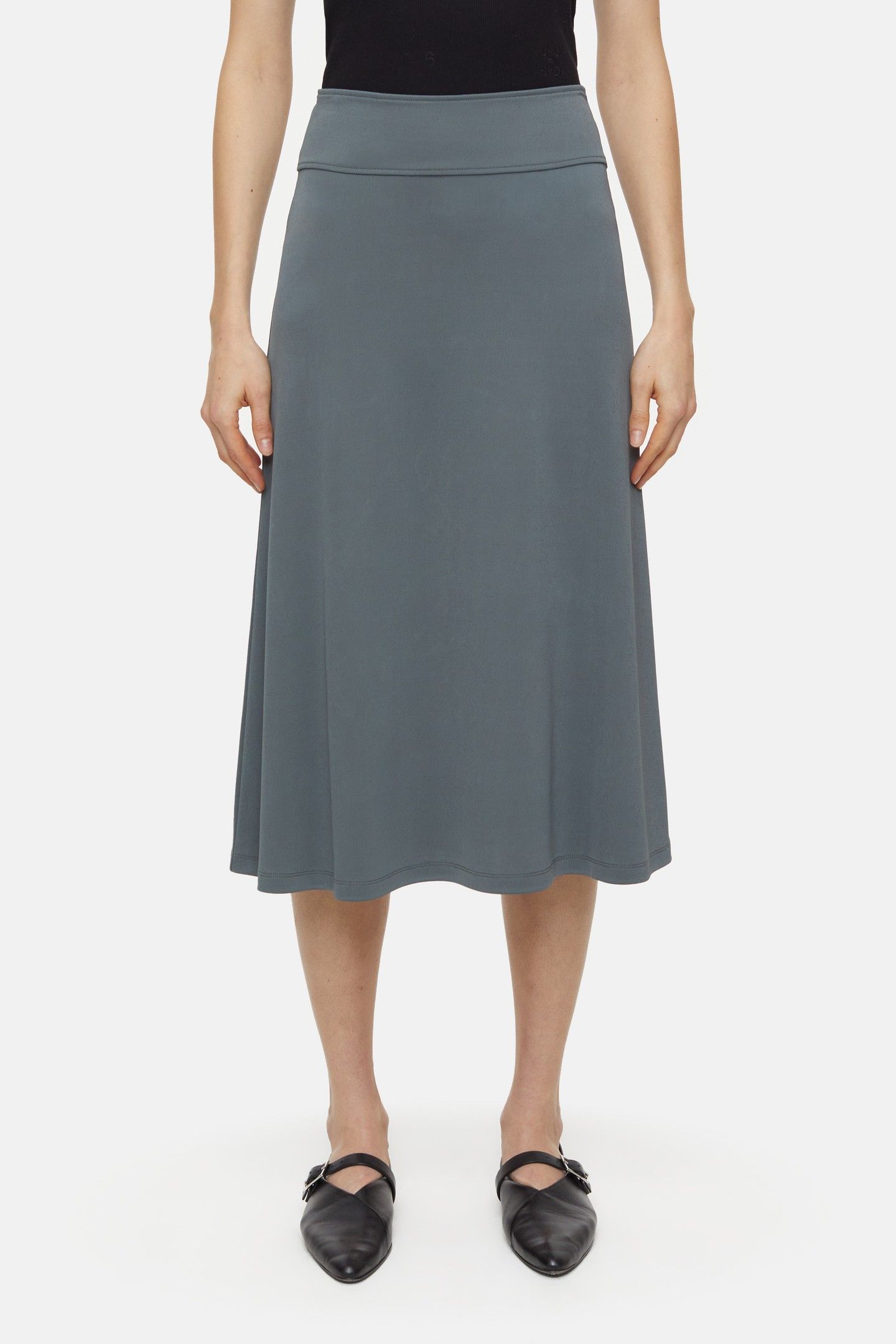 JERSEY SKIRT PINI GREEN 1