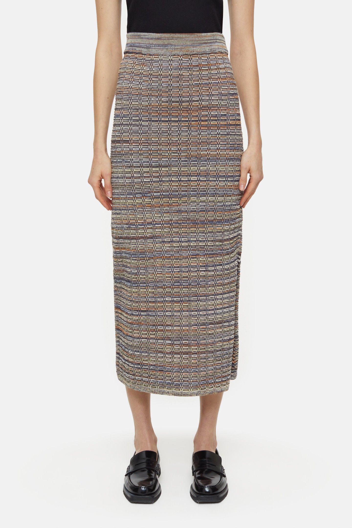 SLIM TUBE SKIRT HERITAGE GREY 1
