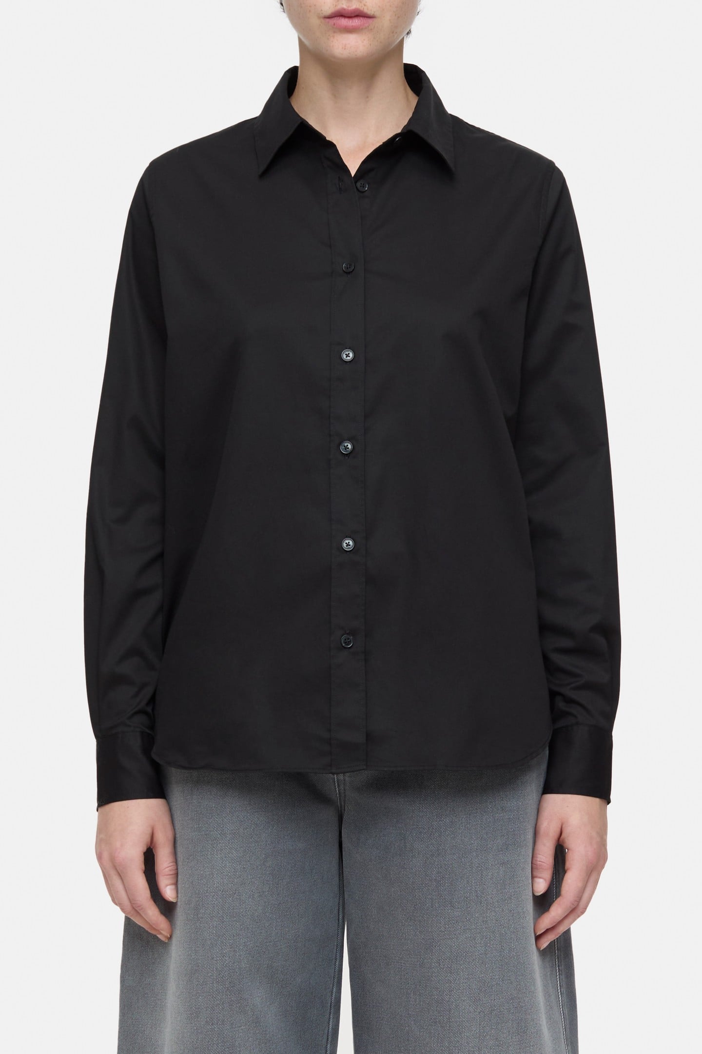 LONG SLEEVE SHIRT & BLOUSES BLACK 1