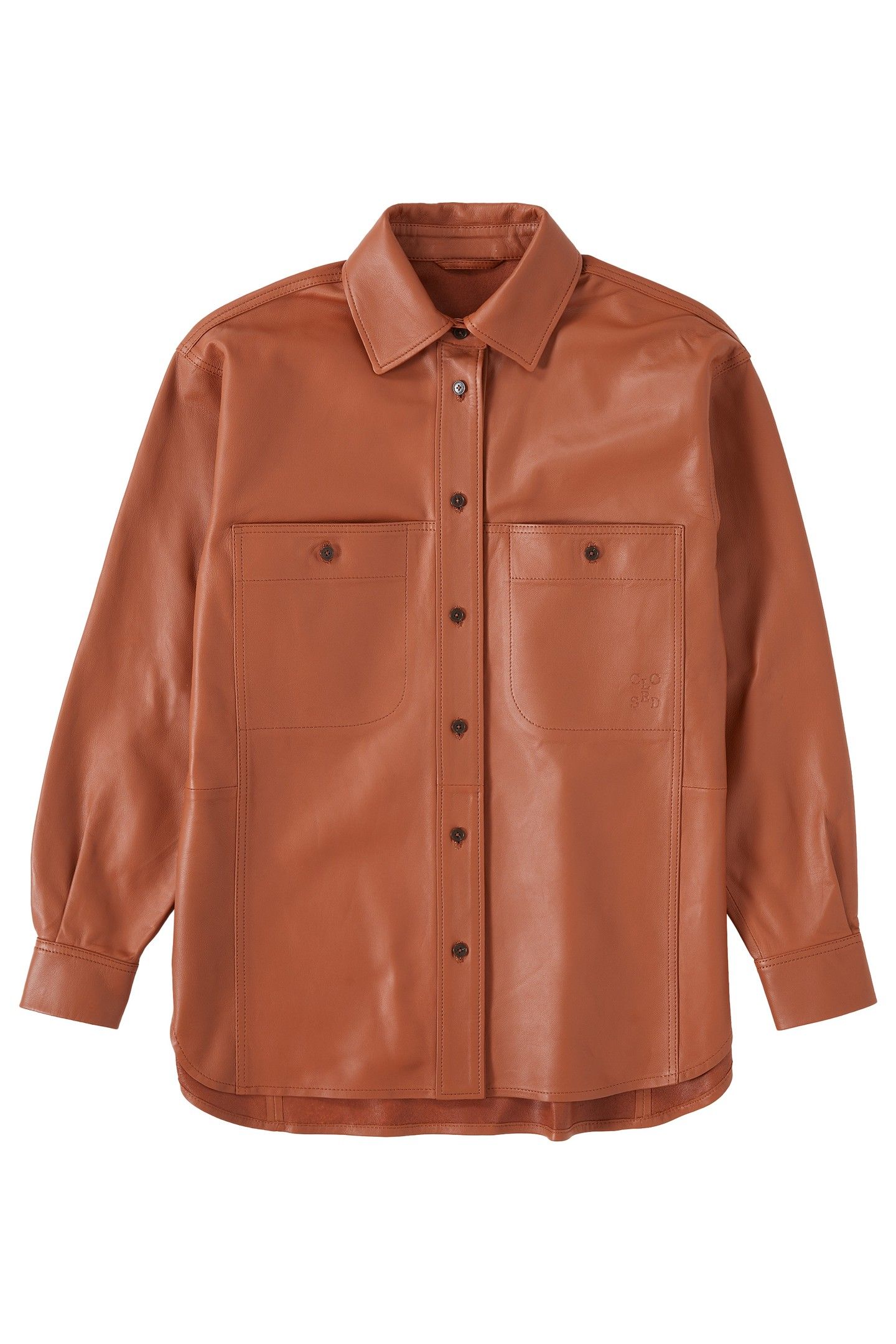 LEATHER SHIRT & BLOUSES FERRO BROWN 4