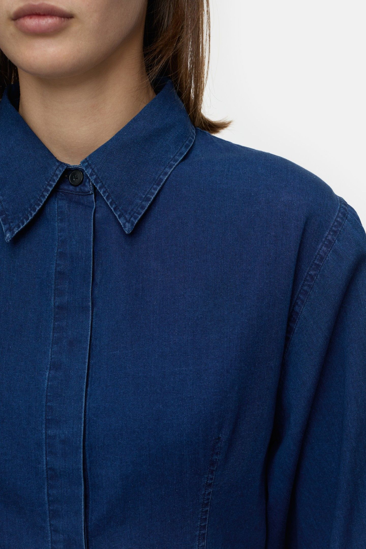 FITTED SHIRT & BLOUSES DARK BLUE 8