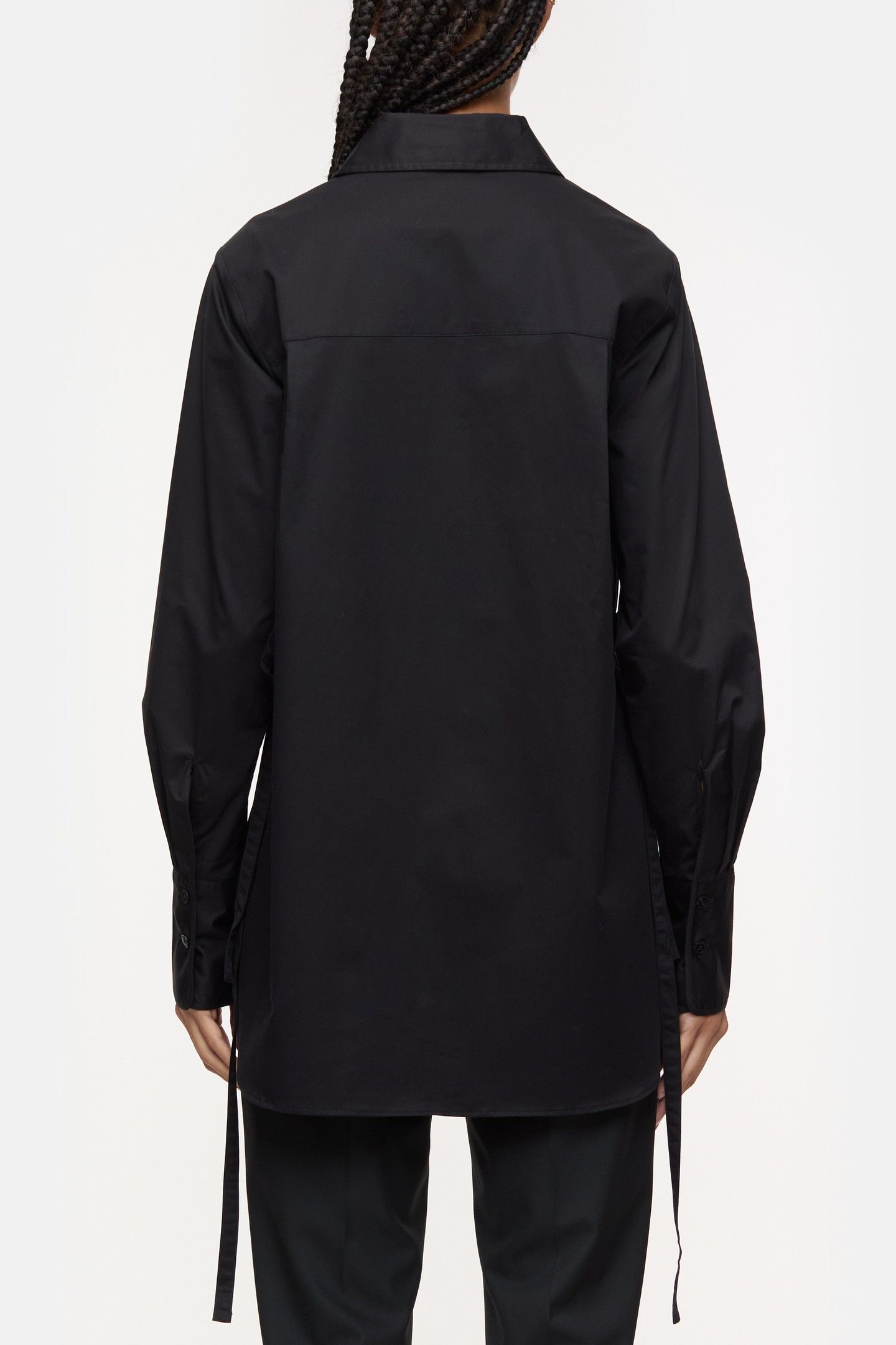 ELONGATED SHIRT & BLOUSES BLACK 2