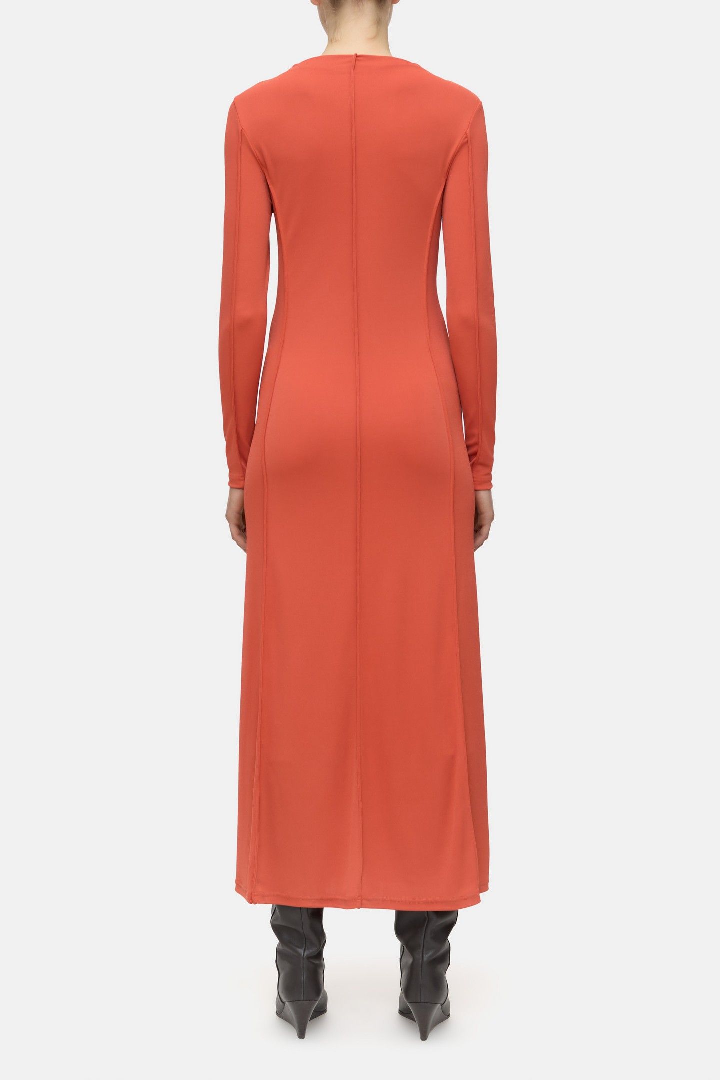 JERSEY DRESS APEROL RED 2