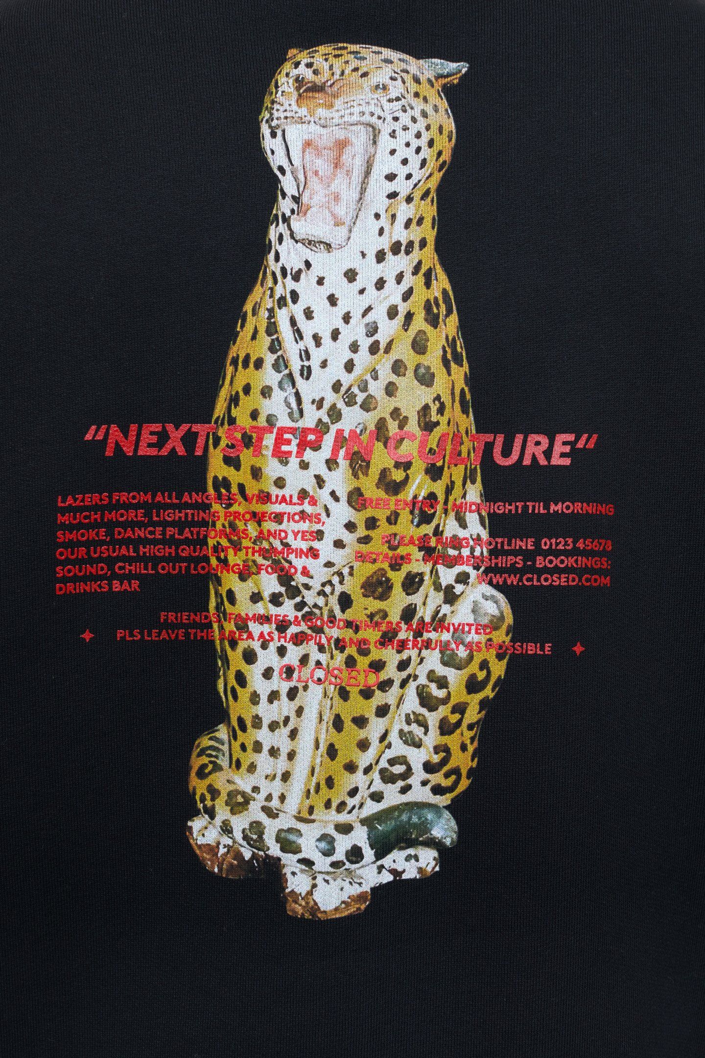 PRINTED SWEATSHIRT T-SHIRTS BLACK 4