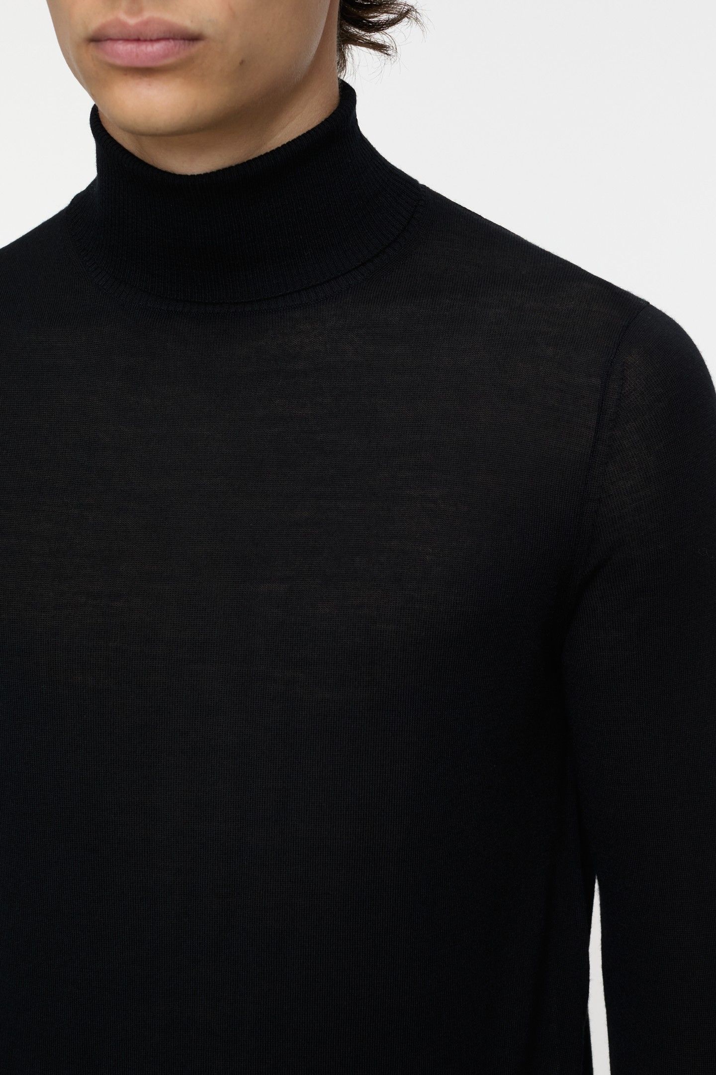 TURTLE-NECK JUMPER KNITS BLACK 4