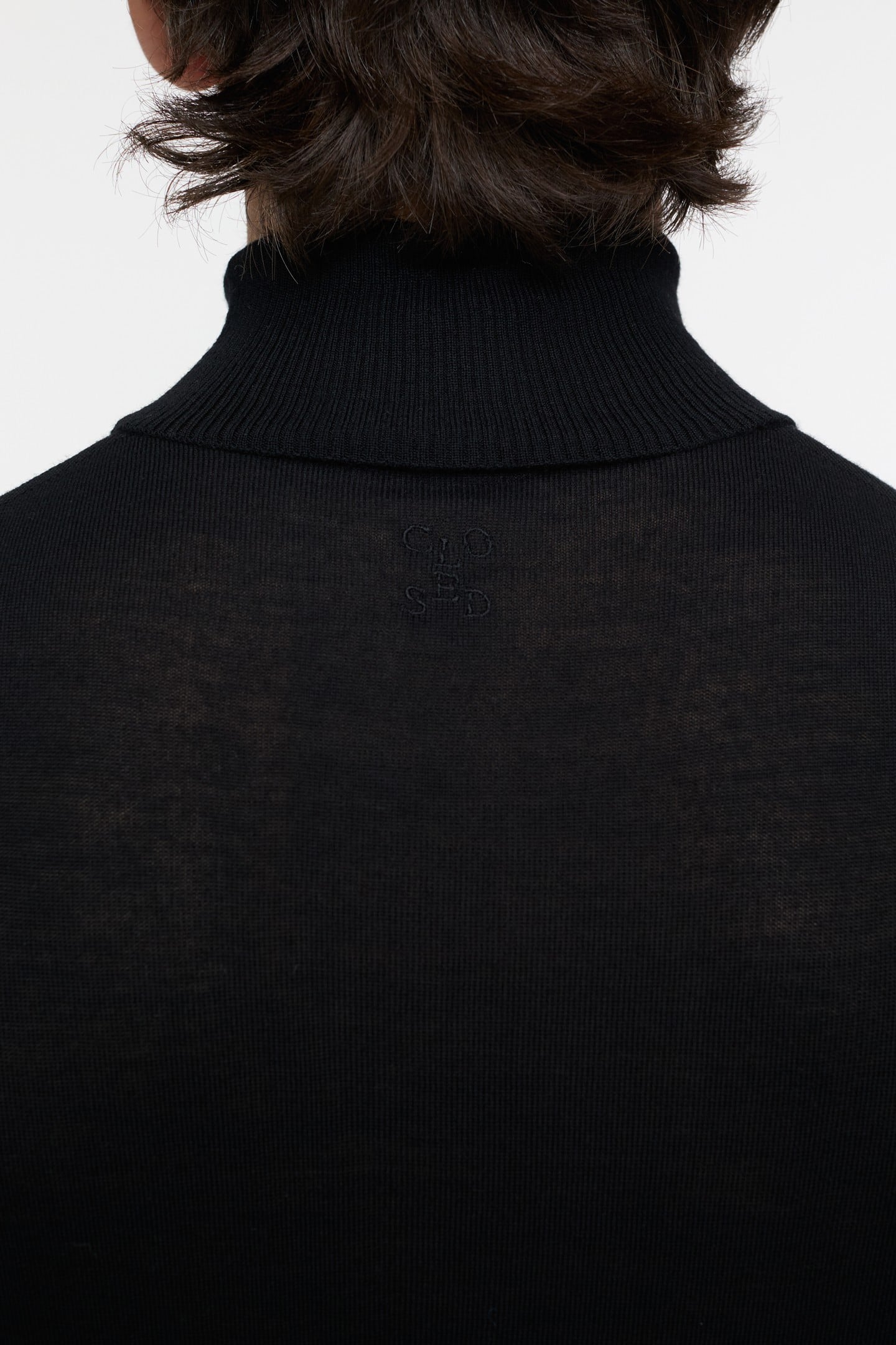 TURTLE-NECK JUMPER KNITS BLACK 2