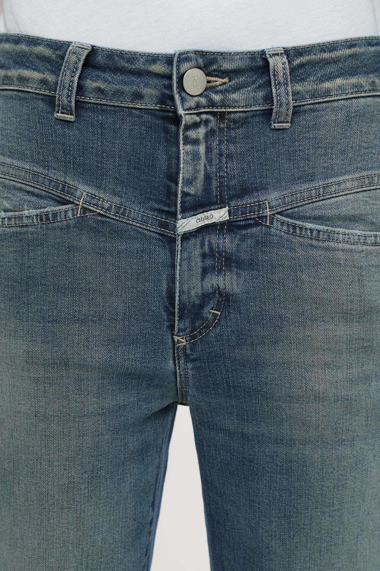 PEDAL PUSHER JEANS MID BLUE 5