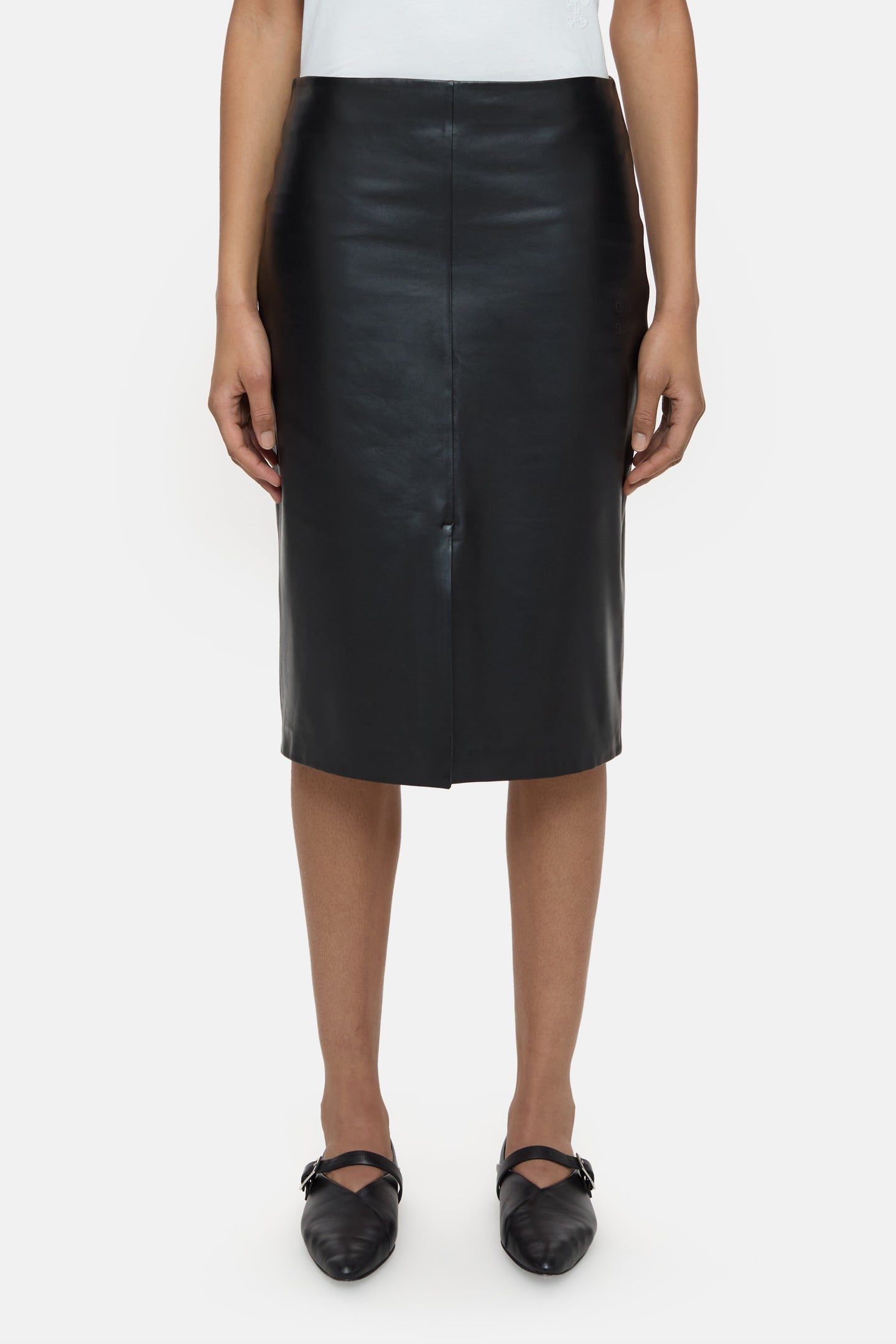 LEATHER SKIRT BLACK 1