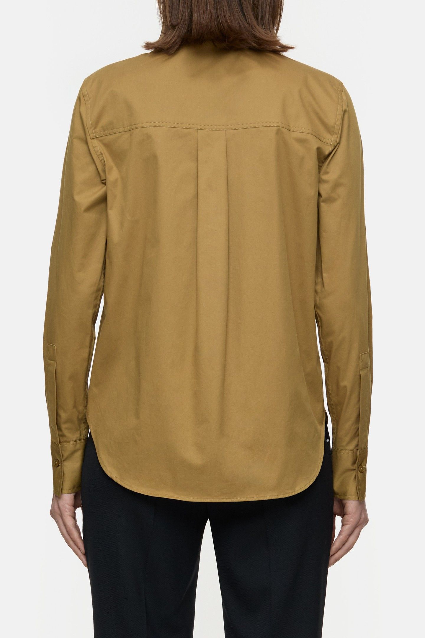 STRAIGHT FITTED BLOUSE SHIRT TULLAMORE BROWN 2