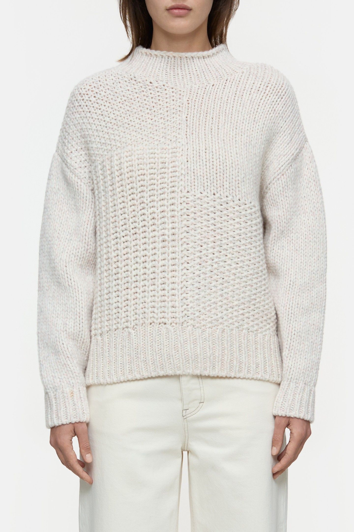 MOCK NECK LONG SLEEVE KNITS ENGLISH ROSE 1