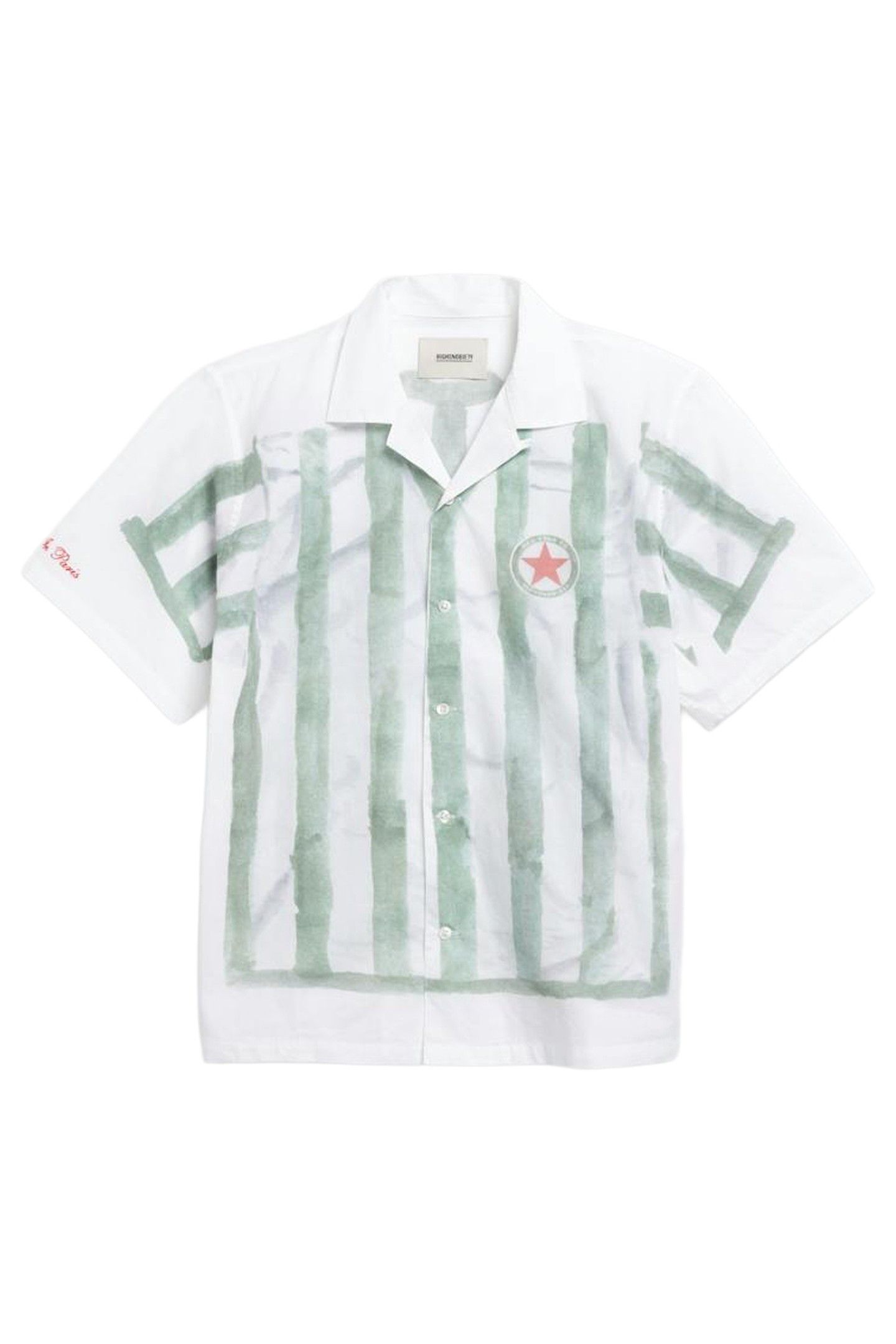 RED STAR X  HIGHSNOBIETY – FOOTBALL KIT SHIRT WHITE/GREEN 4