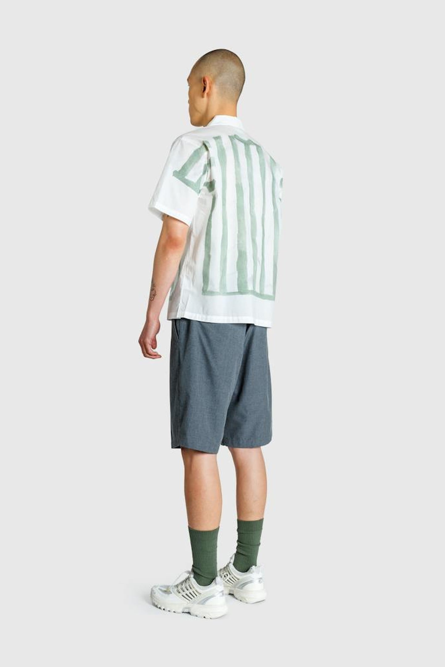 RED STAR X  HIGHSNOBIETY – FOOTBALL KIT SHIRT WHITE/GREEN 3