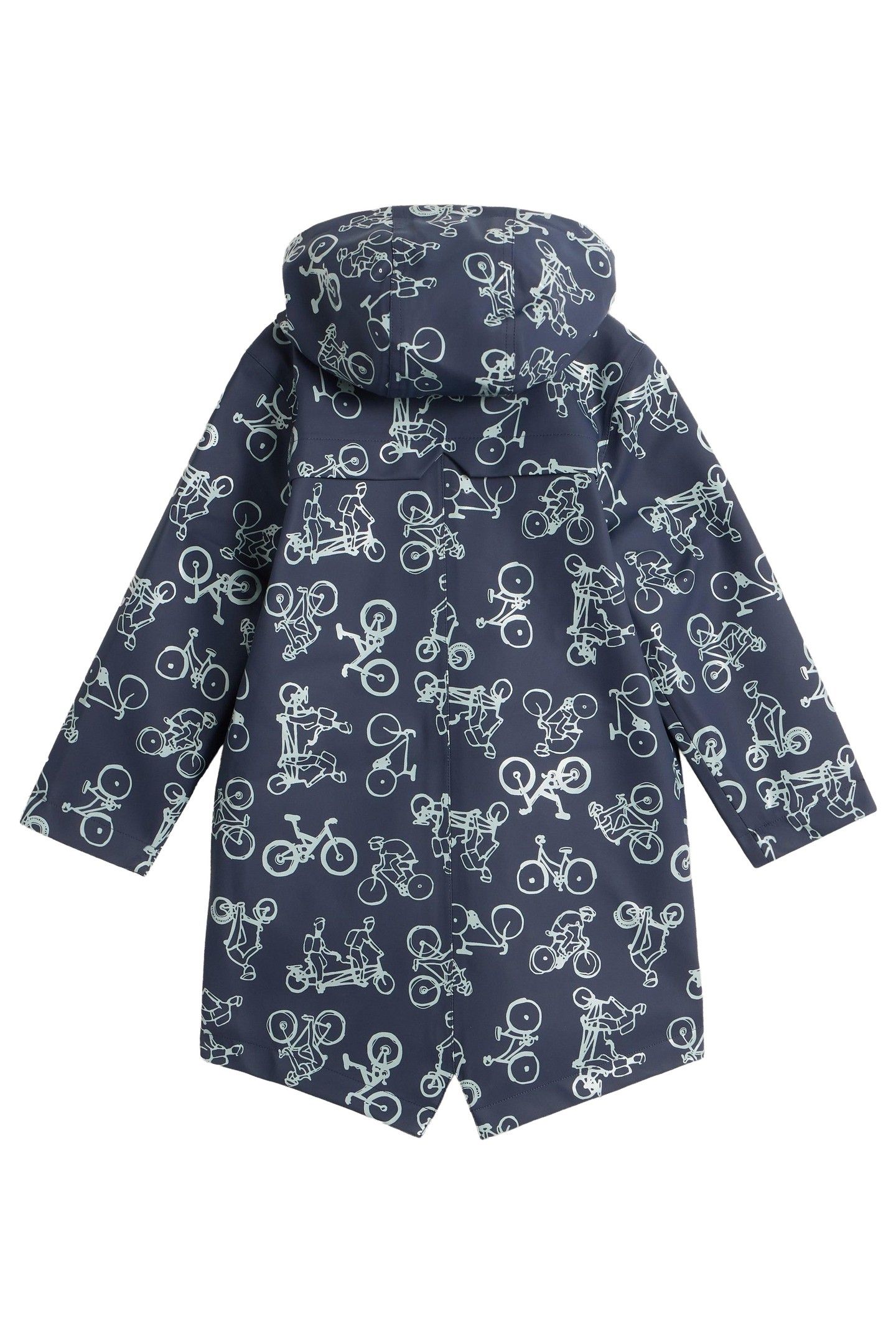 BIKE PRINTED RAINCOAT NAVY PRINT 2