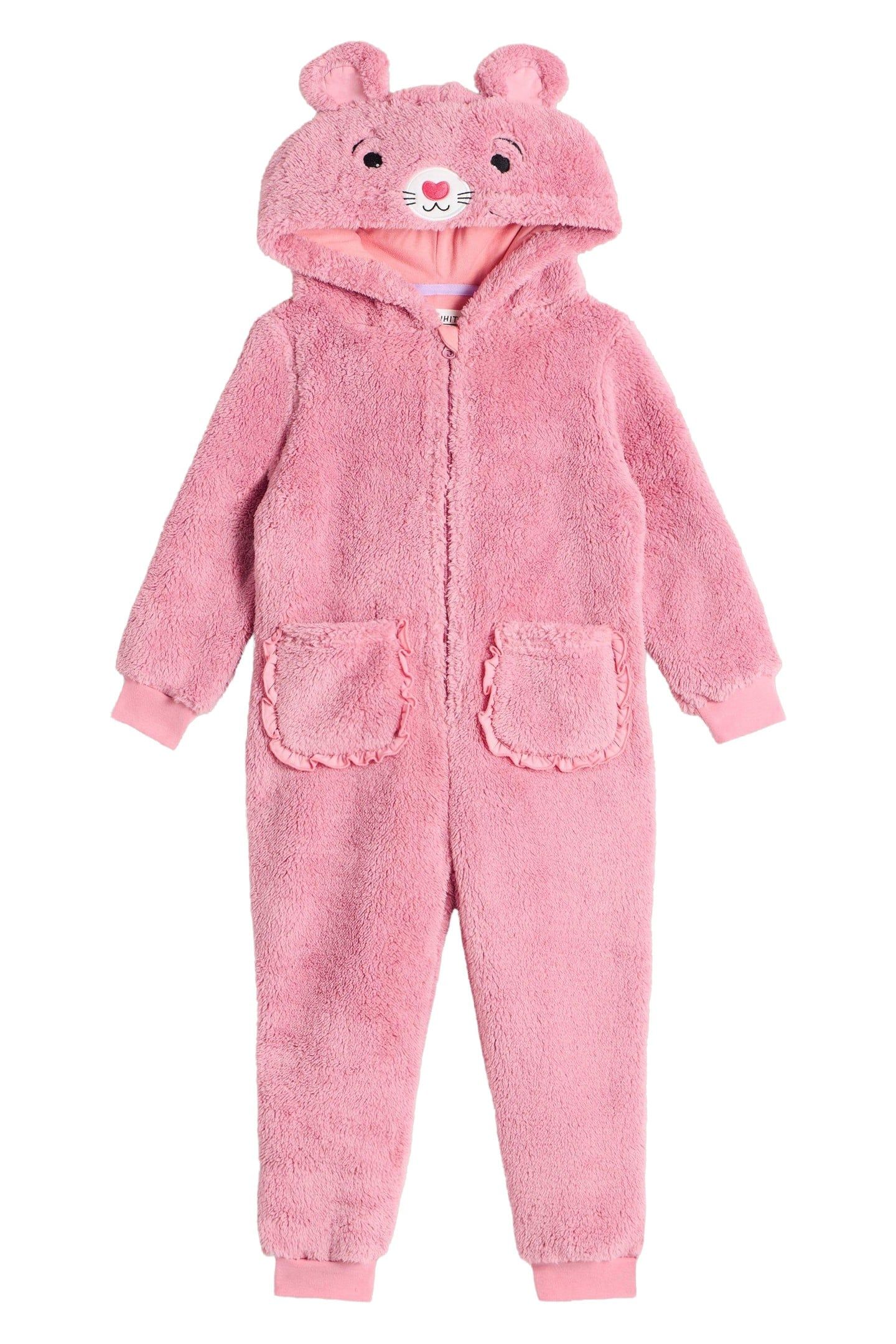 GIRLS MOUSE ONESIE MID PINK 1