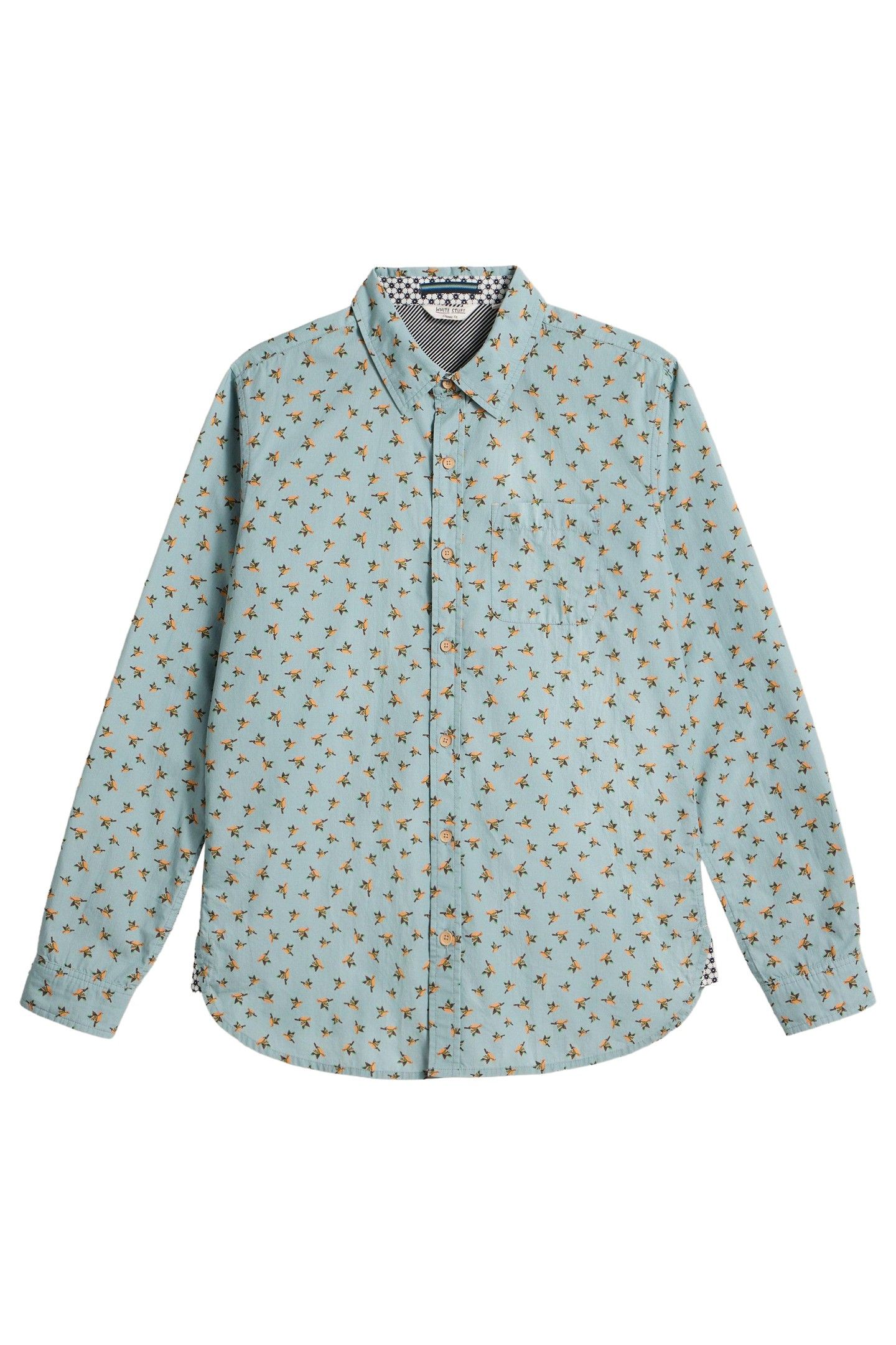 ORIGAMI PRINTED SHIRT BLUE PRINT 3