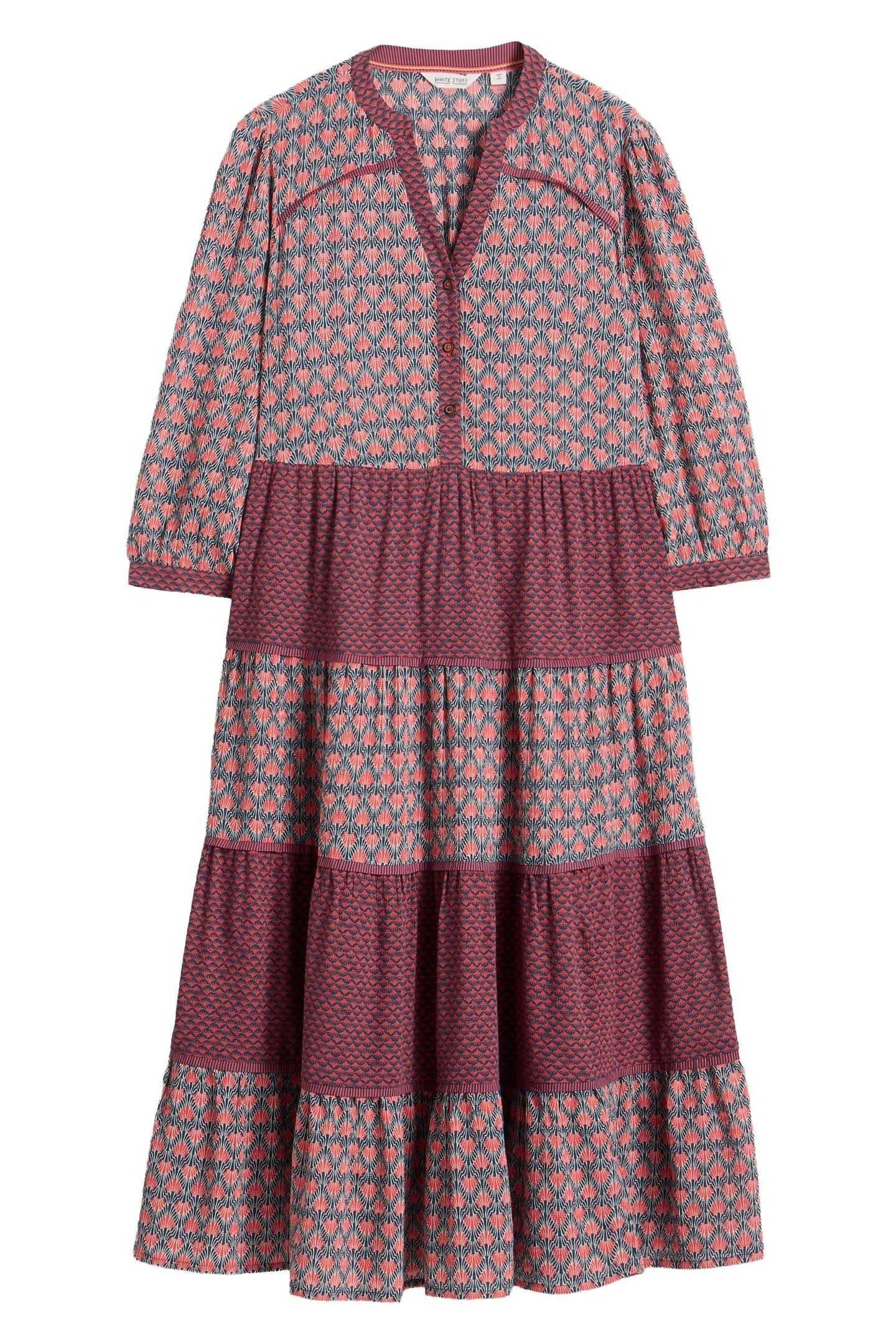 MABEL MIXED PRINT DRESS NAVY MULTI 3