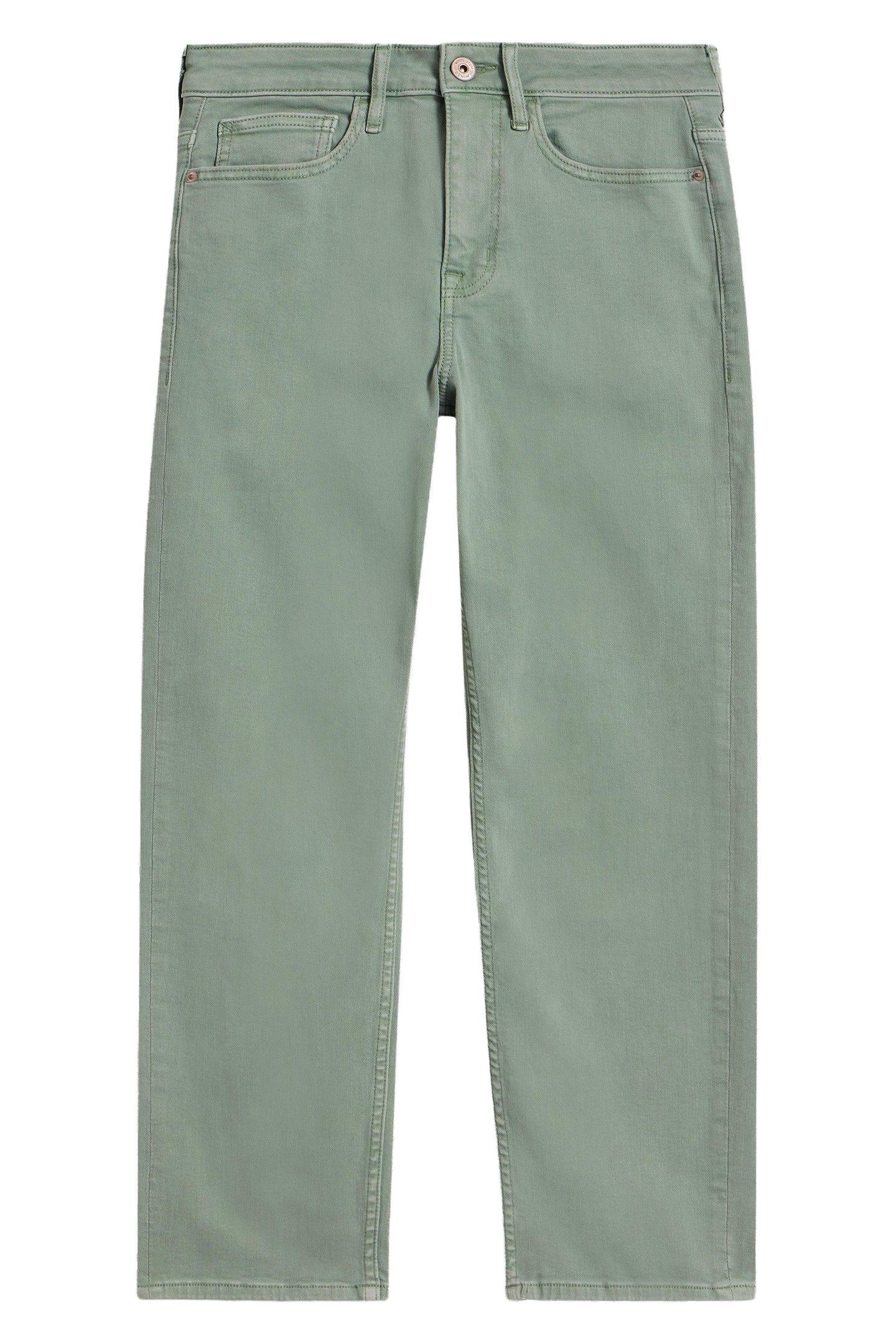 BLAKE STRAIGHT CROP JEAN MID GREEN 3