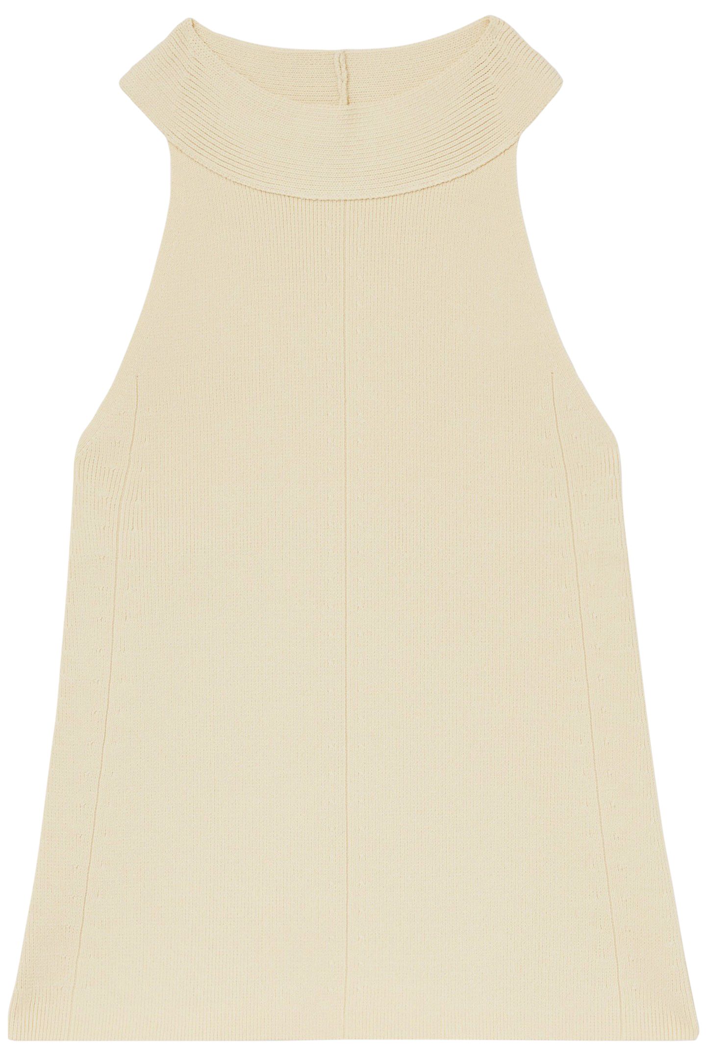 HIGH NECK VEST IVORY 4