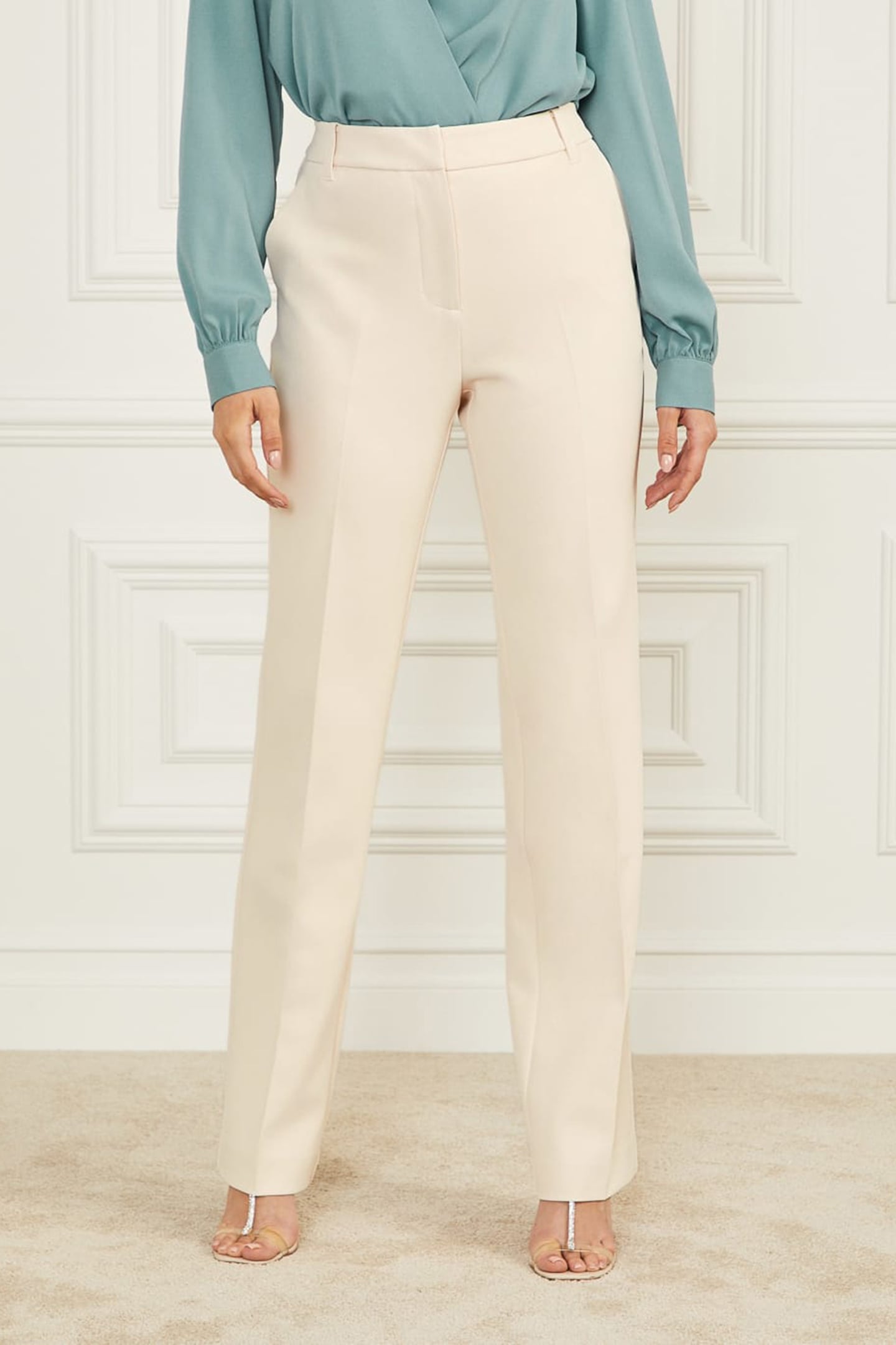 MARCIANO BY GUESS JENNY PANT EGGSHELL ECRU 1