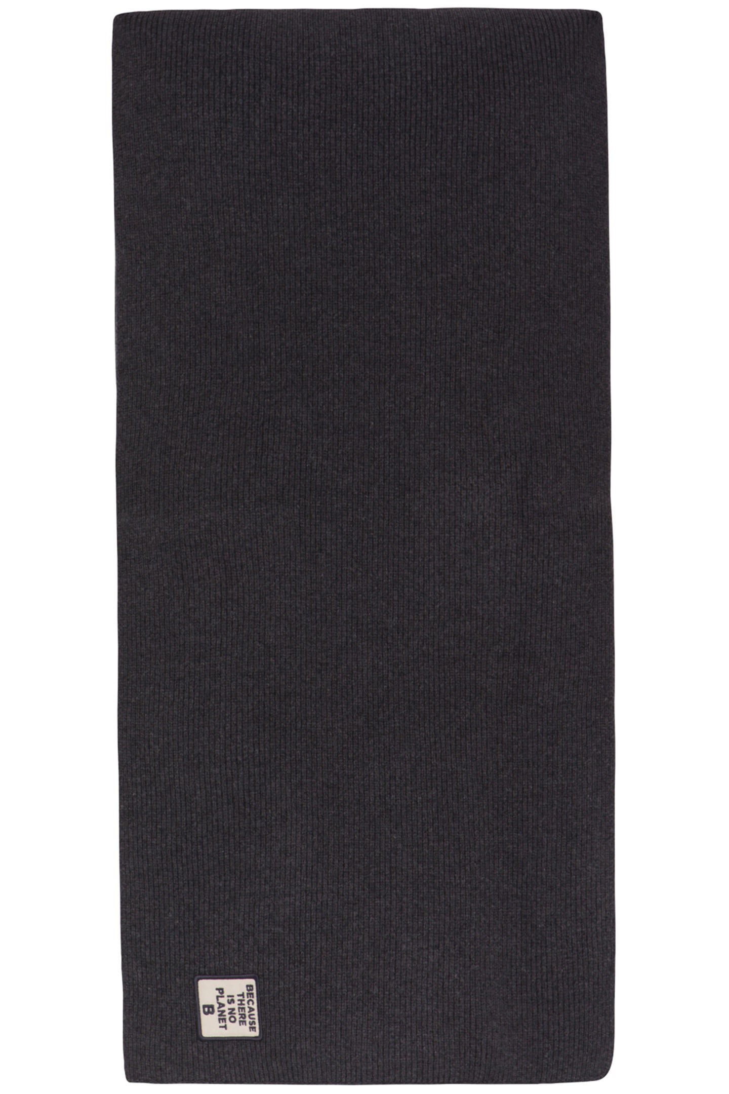 UNISEX PATCHALF BECAUSE SCARF DARK GREY MELANGE 2