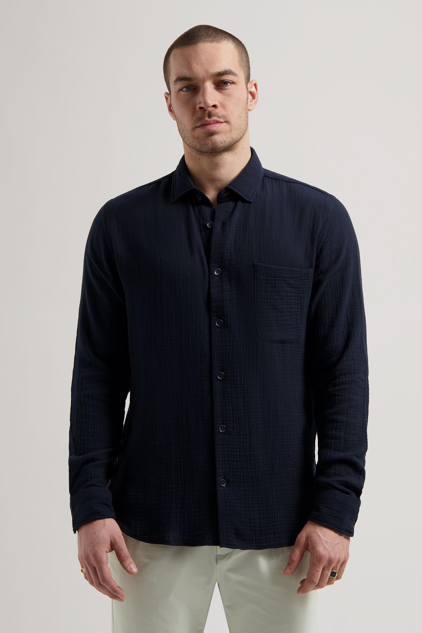 DS-AXTON SHIRT DK. NAVY 1