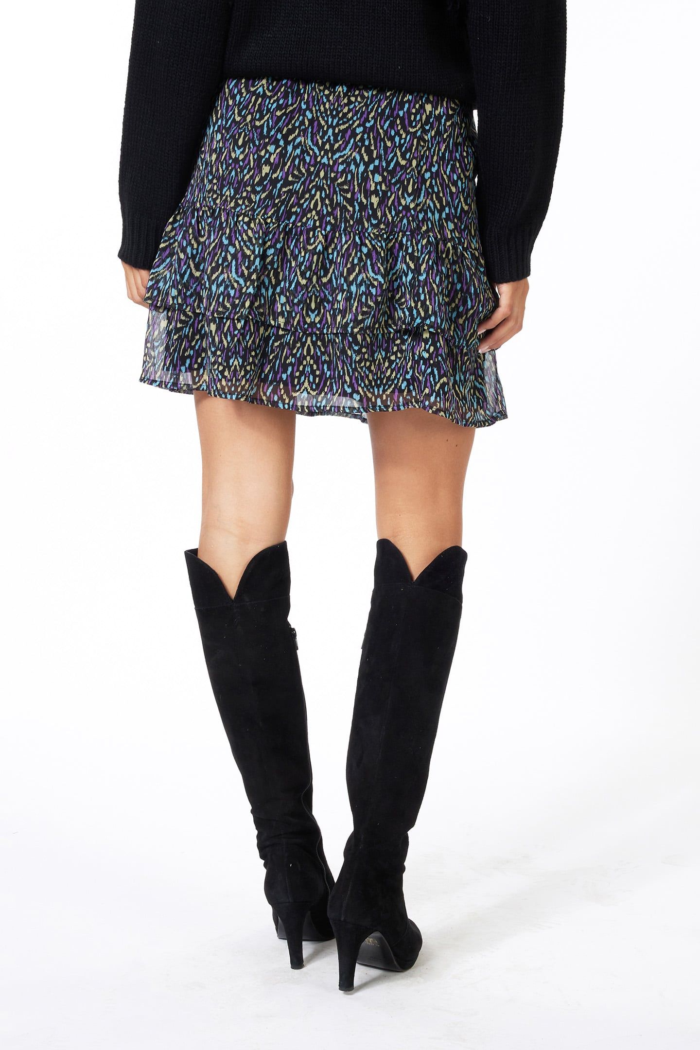 SKIRT SHORT MAGICAL EARTH PRINT 4
