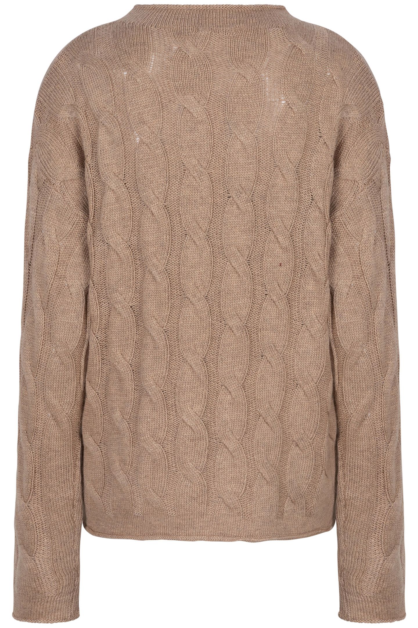 SWEATER CABLES TURTLE NECK CAMEL 6