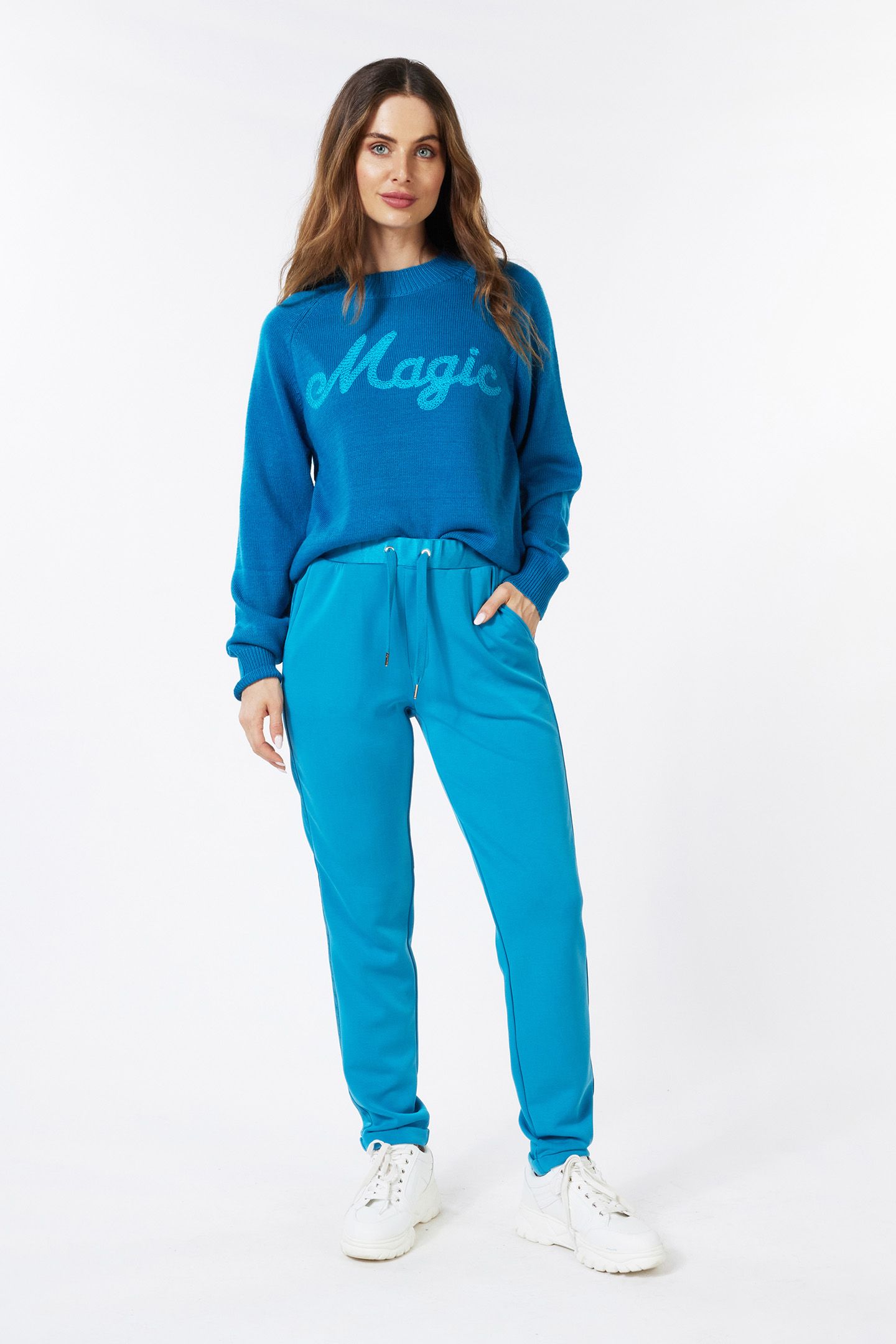 SWEATER “MAGIC” INTARSIA PETROL 2