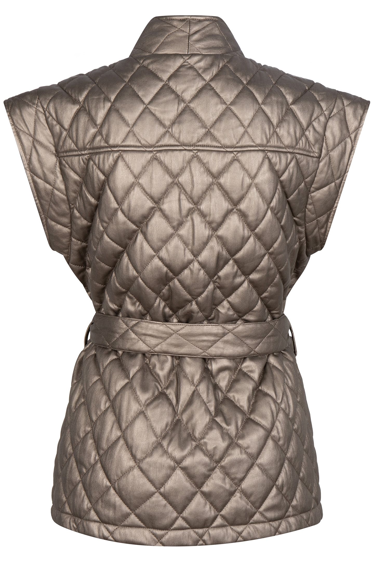 GILET PADDED PU SOFT GOLD 7