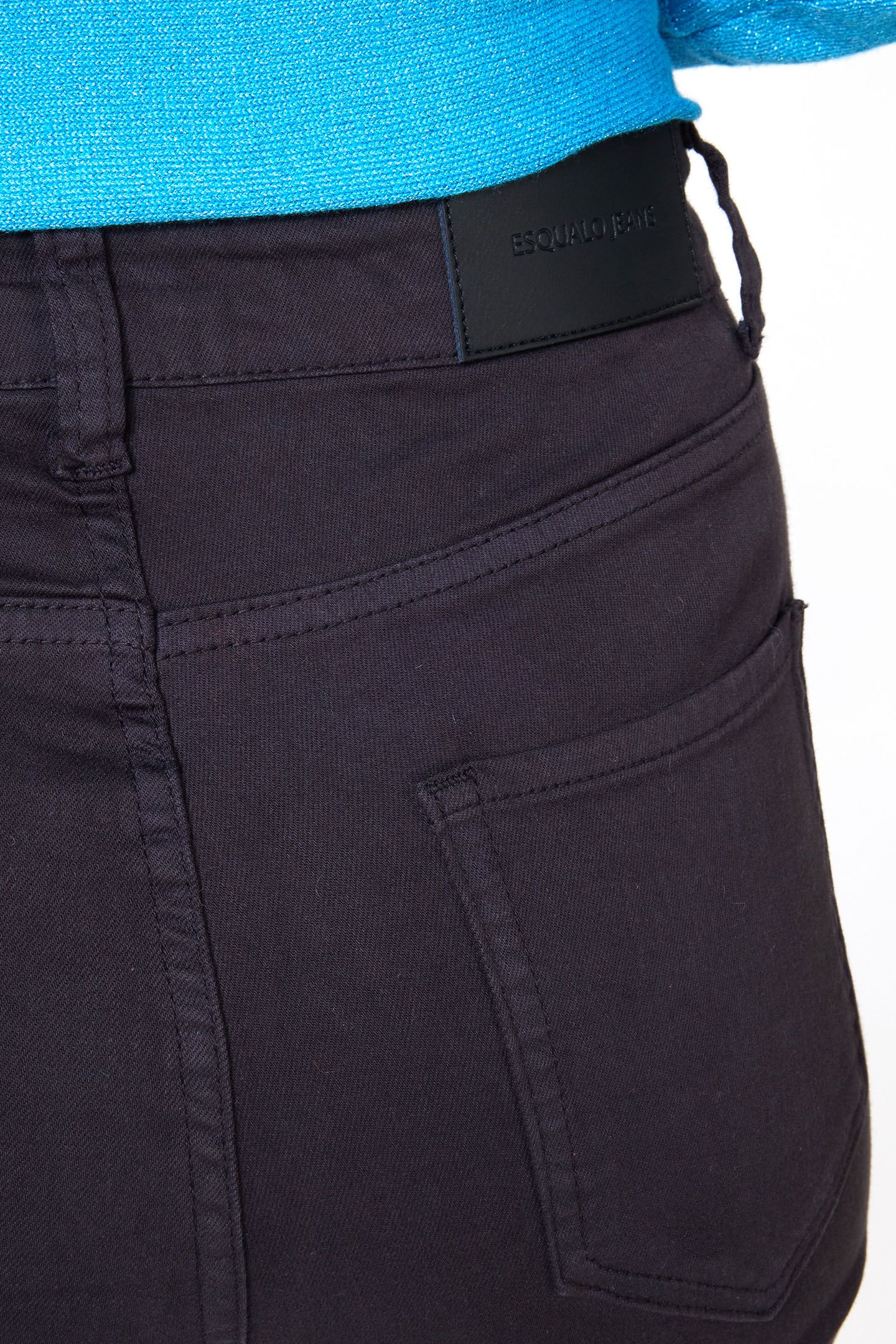 TROUSERS COLORED DENIM FLAIR BLACK 6