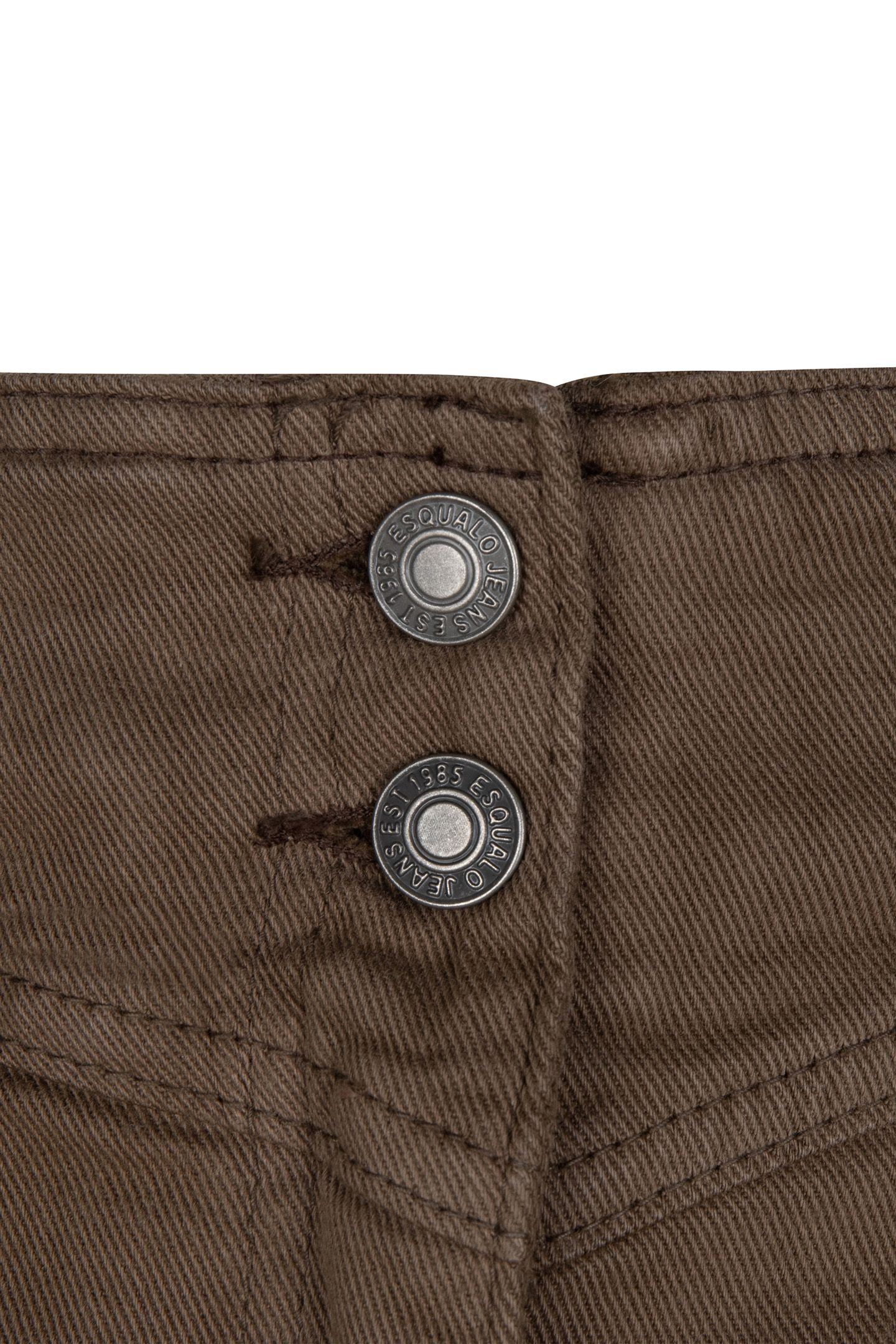 SKIRT COLORED DENIM ARMY GREEN 5