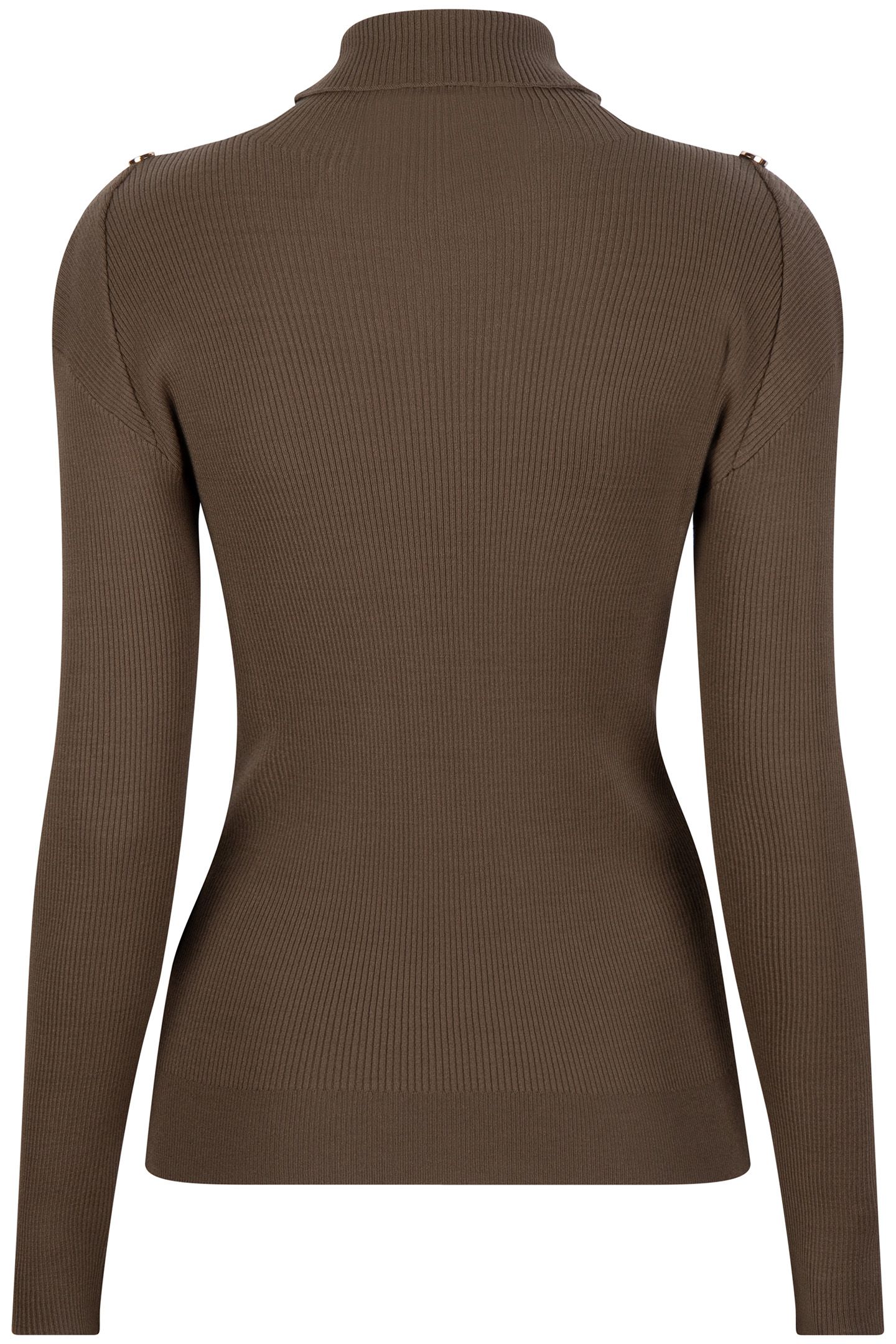 TOP RIB SLV/LSS BUTTONS COL ARMY GREEN 7