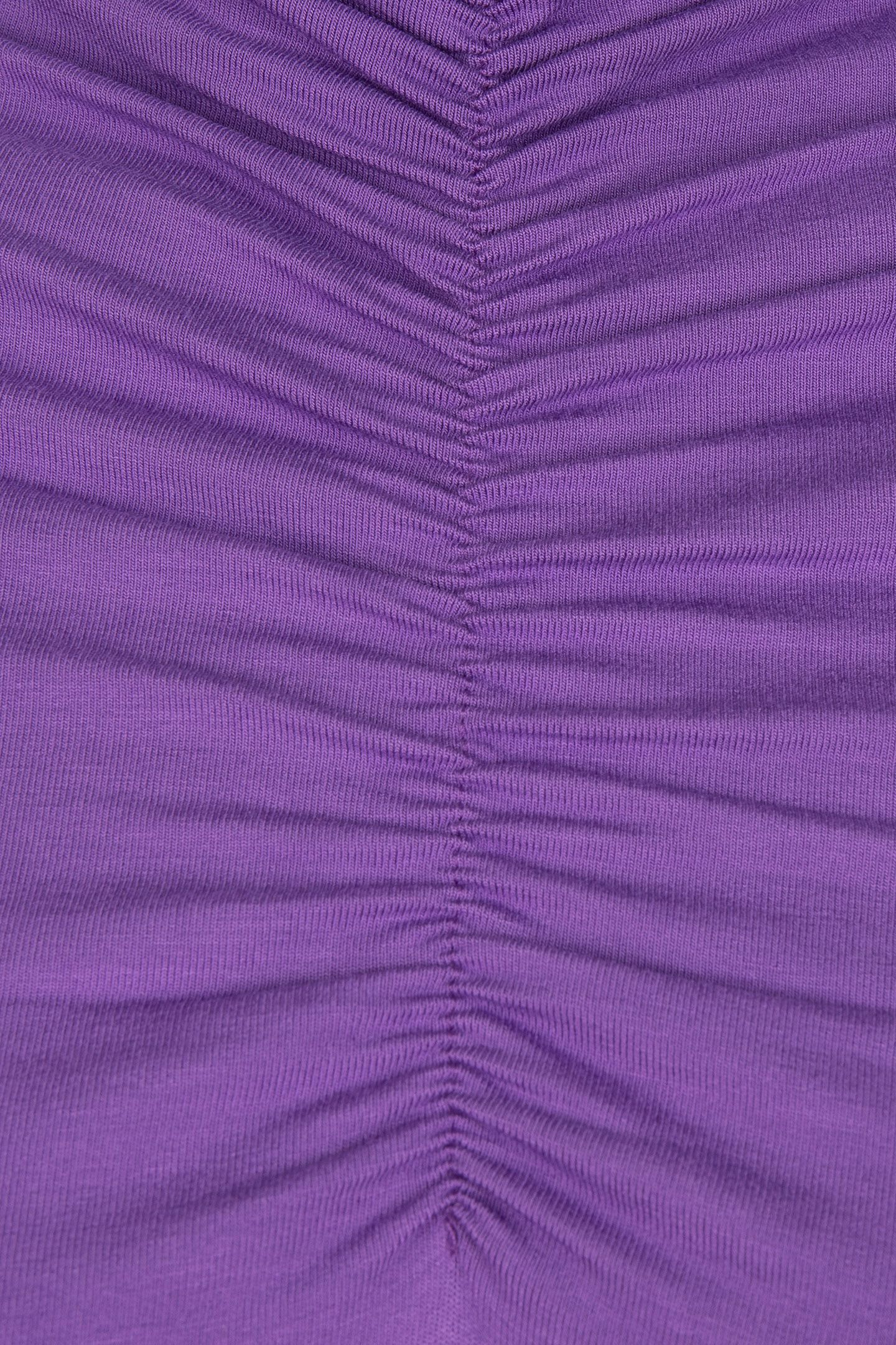 TOP SMOCKED NECKLINE SOLID SJ DEEP LAVENDER 8