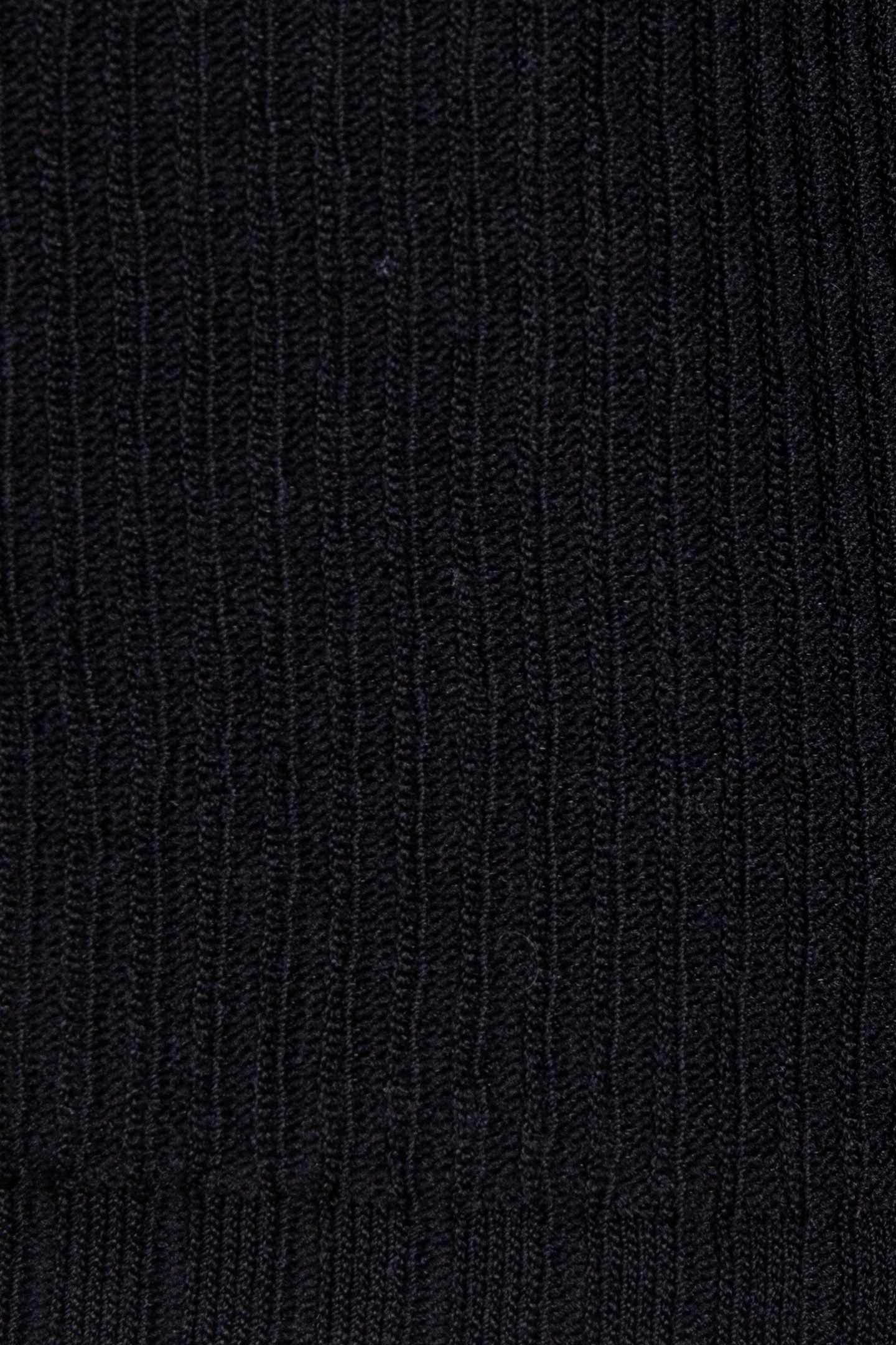 TOP KNITTED MIXED RIB BLACK 8