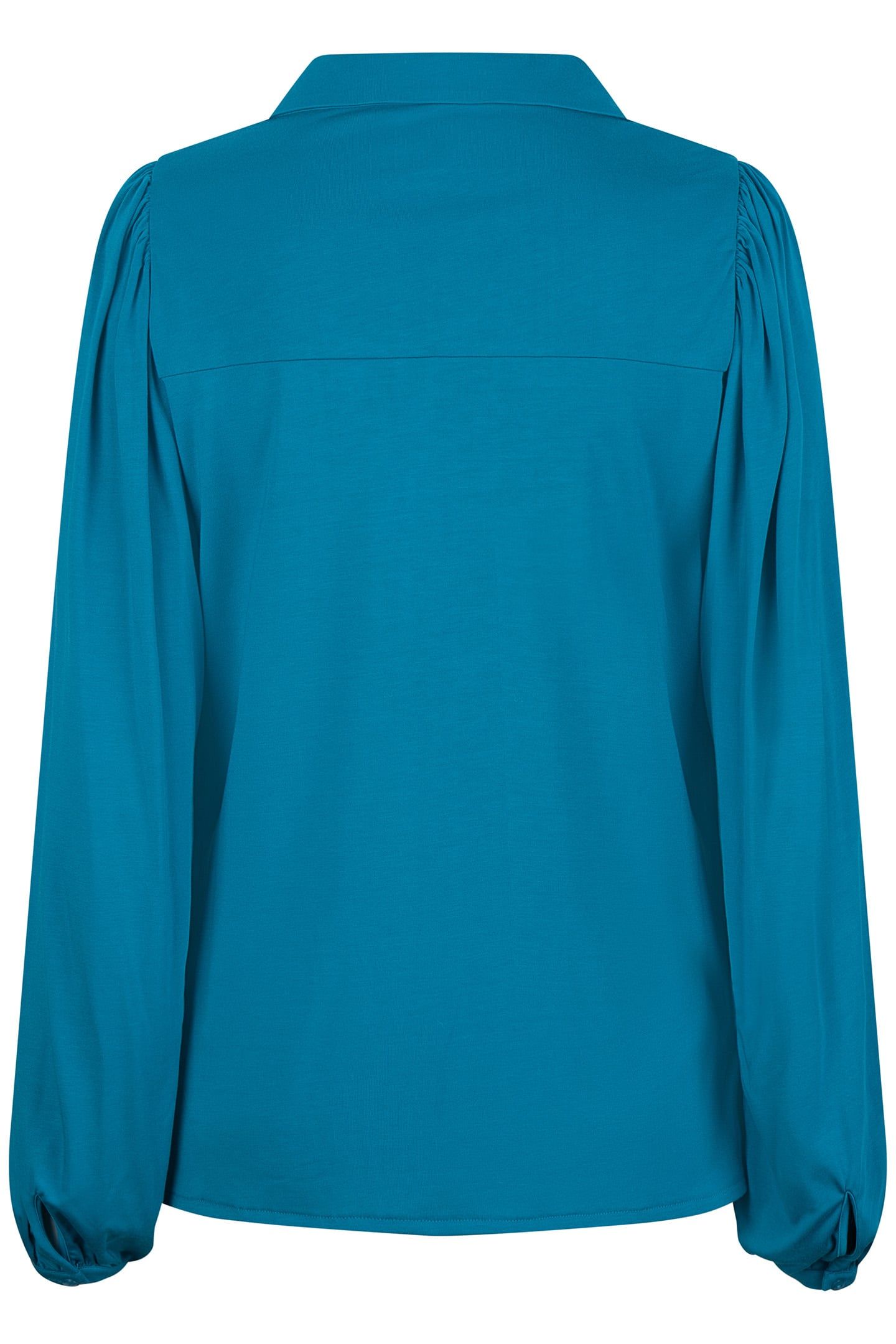 TOP MODAL V-NECK BUTTON PETROL 4