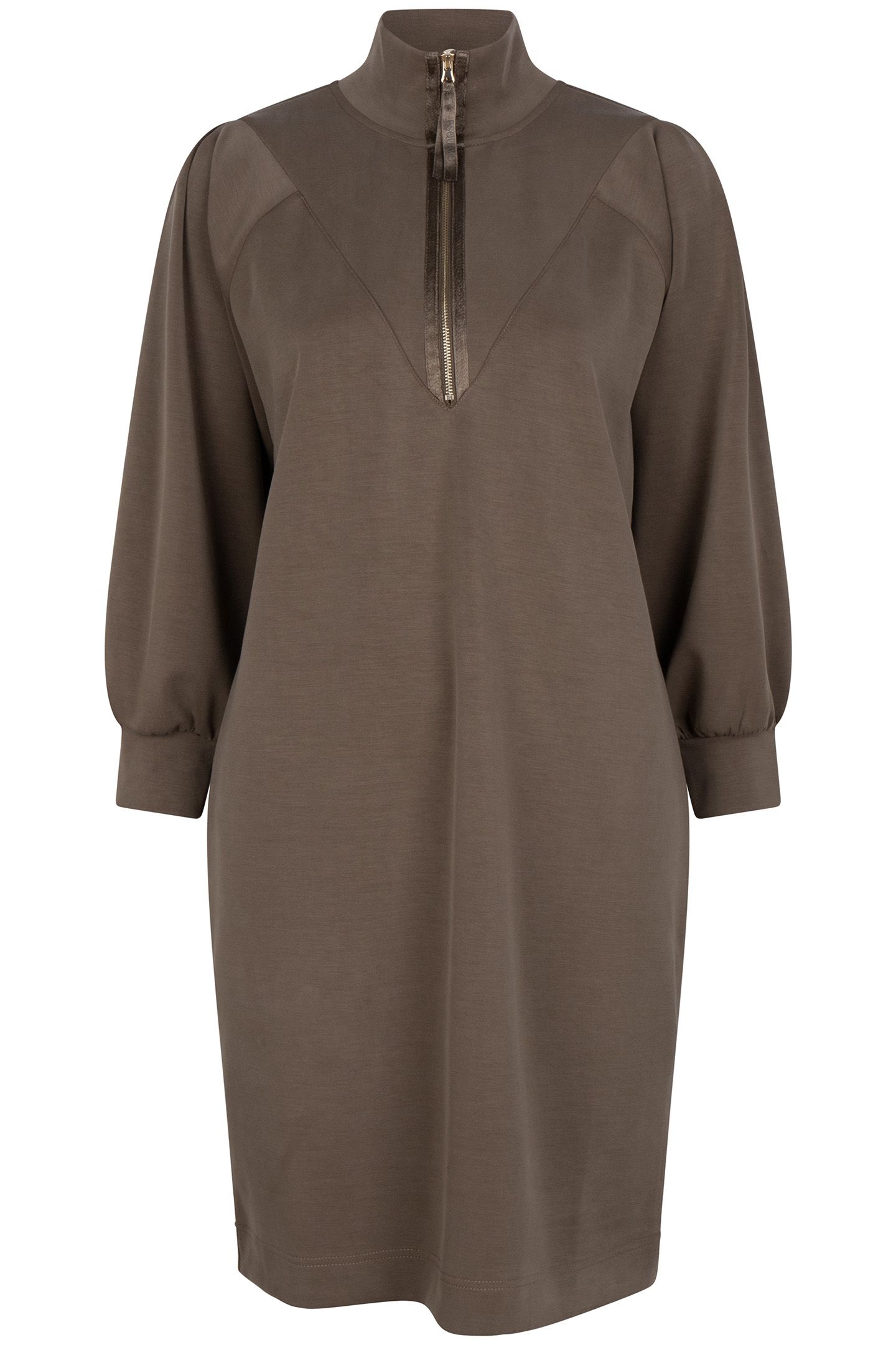 DRESS ZIPPER MODAL ARMY GREEN 6