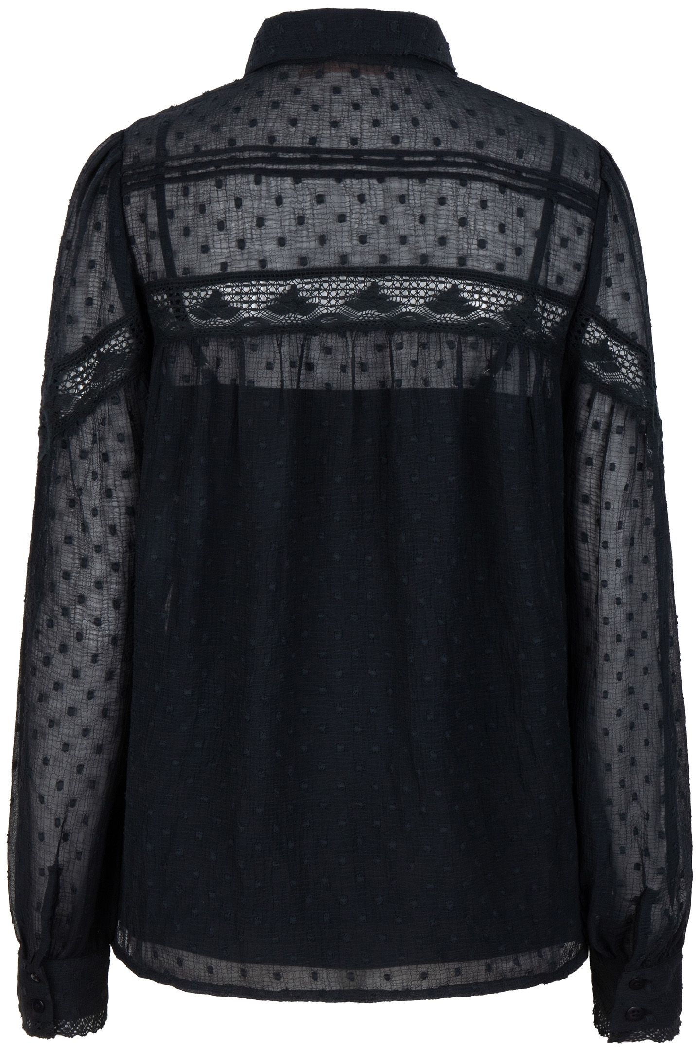 BLOUSE TAPES PLUMETIS BLACK 6