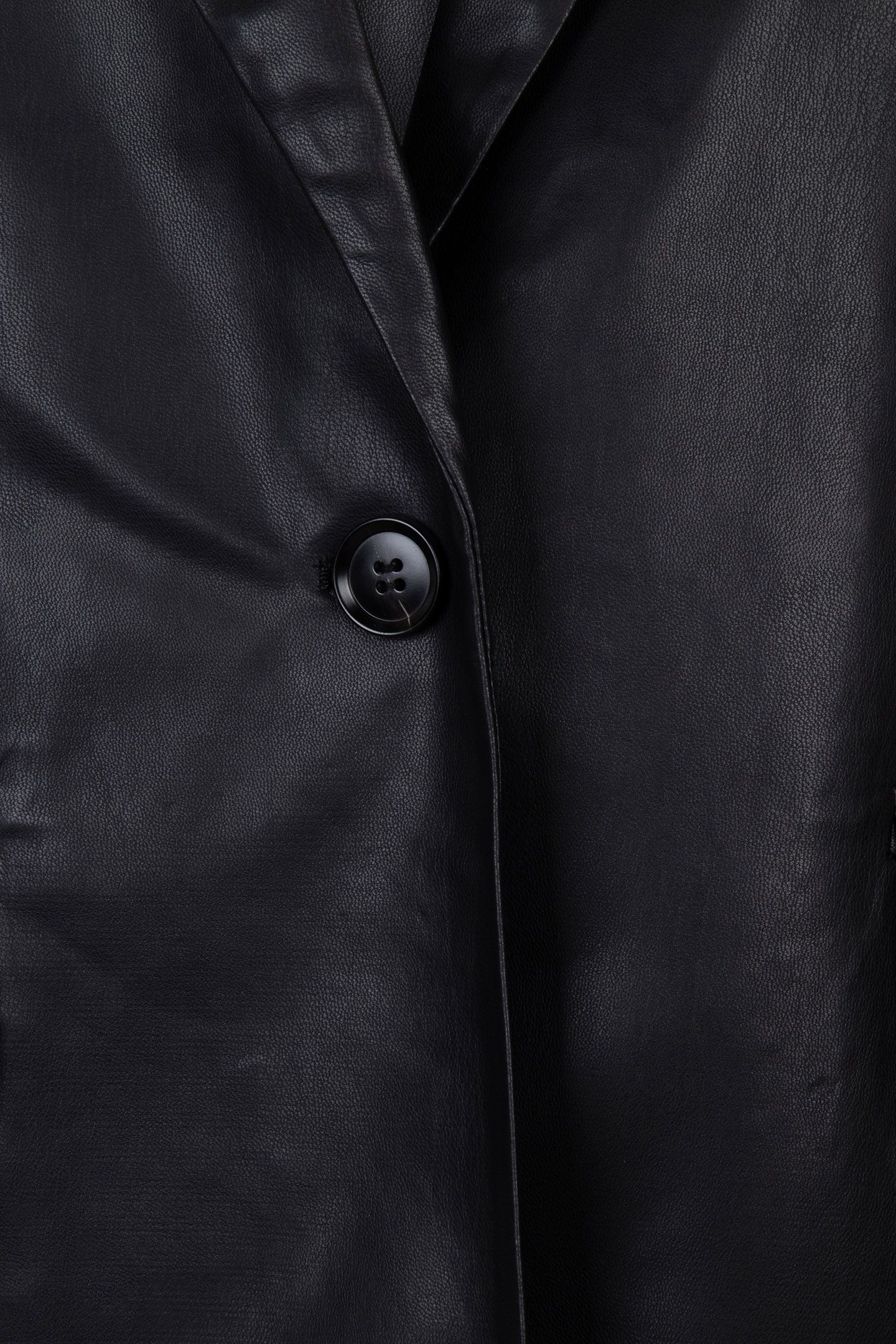 GILET LONG VEGAN LEATHER BLACK 6