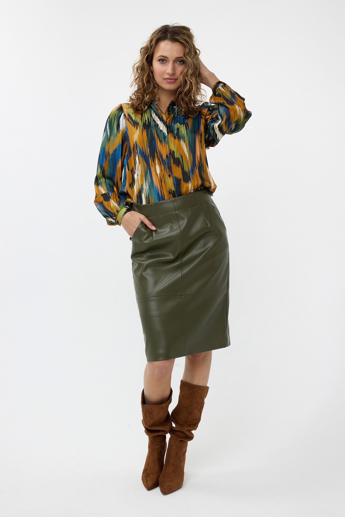 BLOUSE BASIC UNIVERSE LIGHTNING PRINT 2