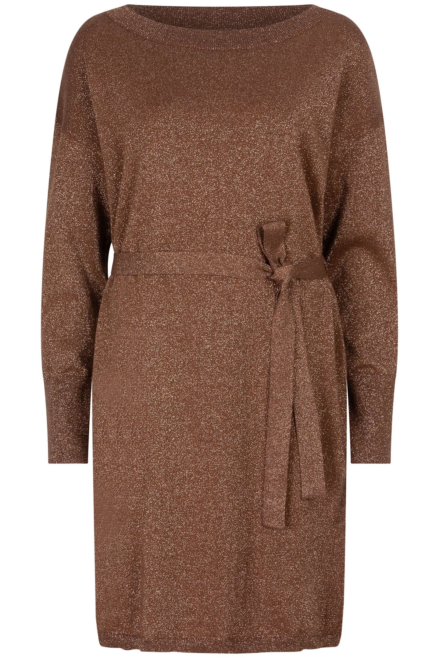 DRESS WIDE LUREX BRANDY 4