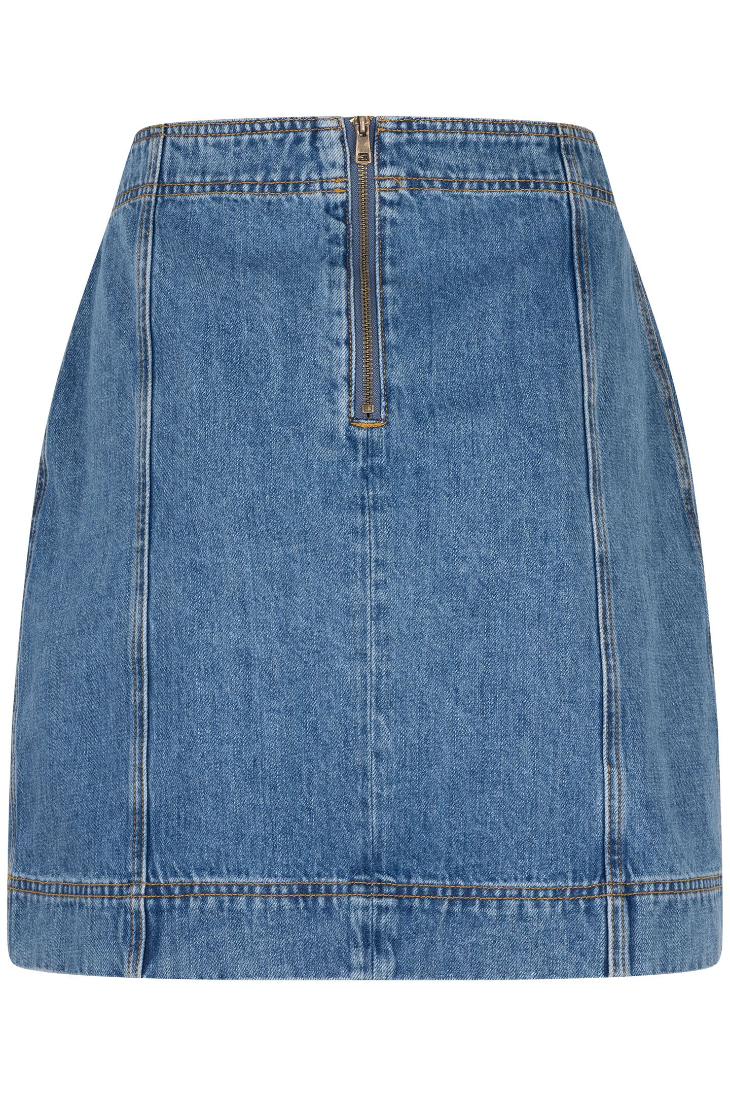 SKIRT DENIM BUTTONS JEANS BLUE 6