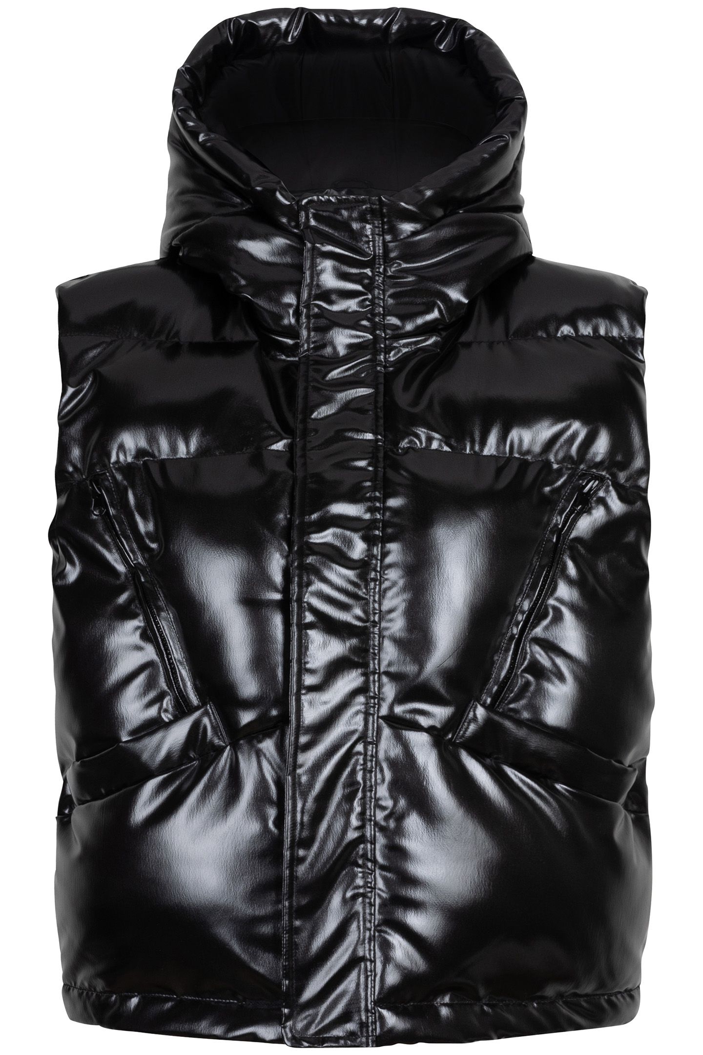 BODYWARMER SHORT BLACK 4