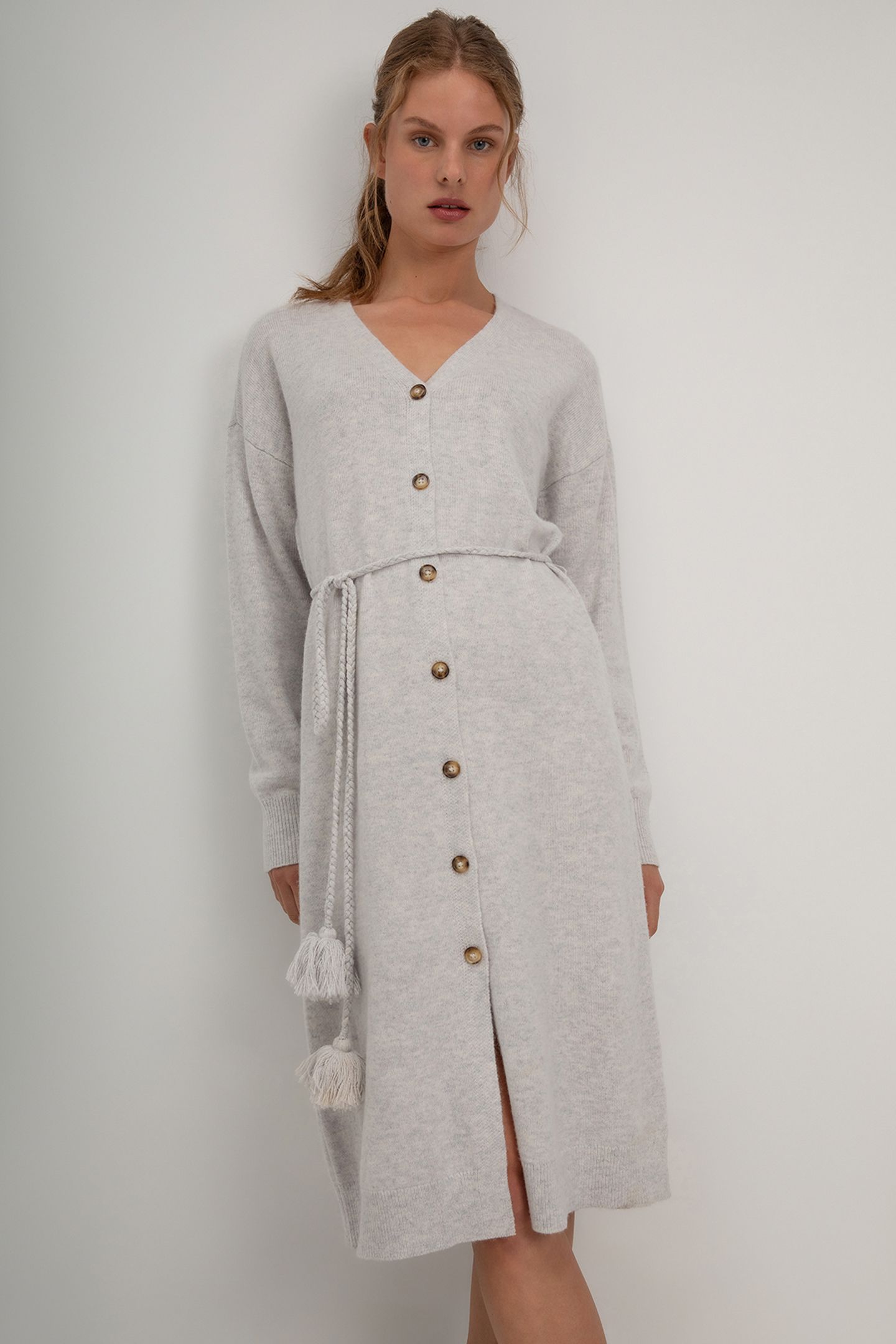 SORAYA DRESS LIGHT GREY 1