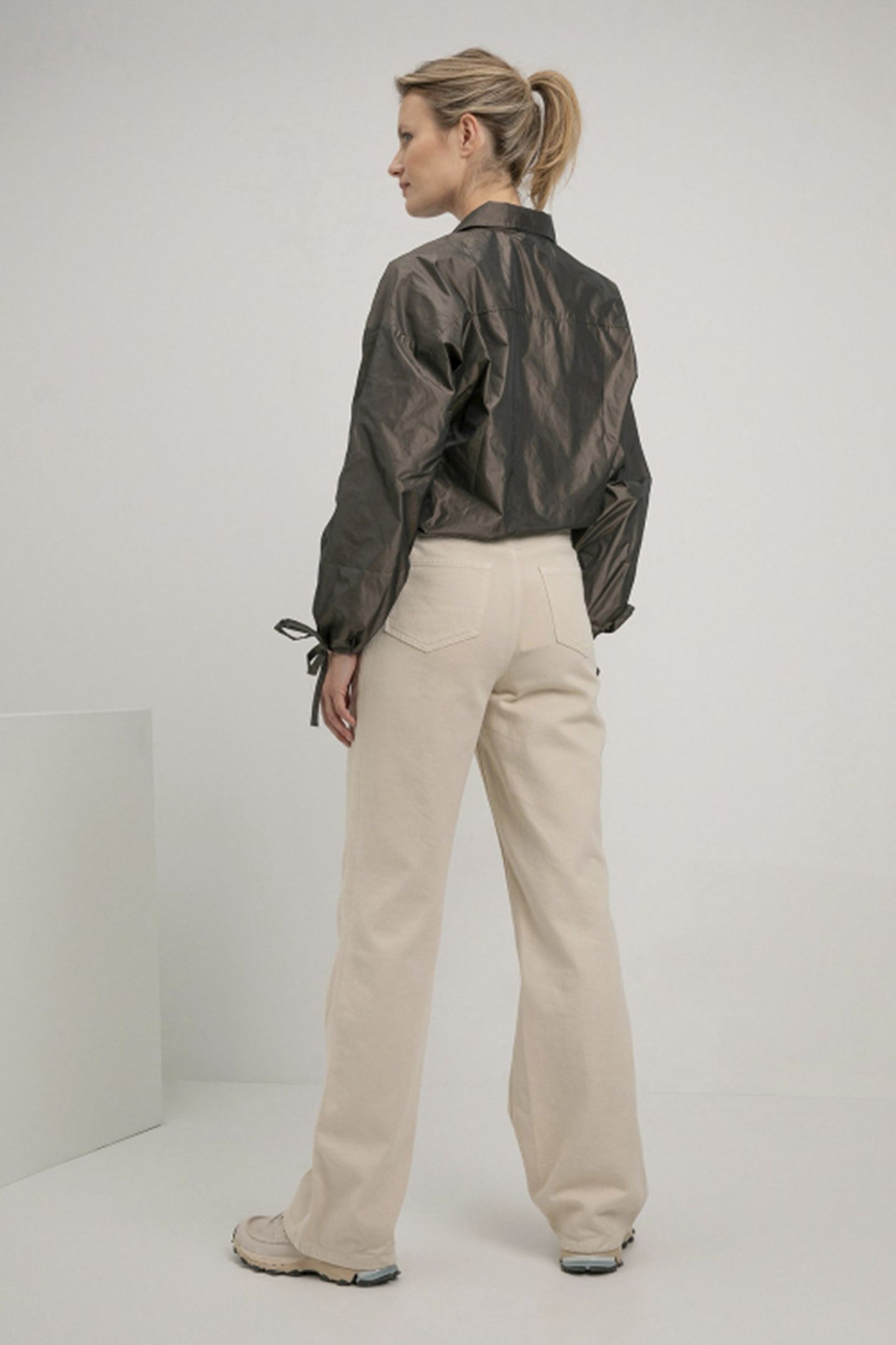 SKY BLOUSE DARK BROWN MELANGE 2