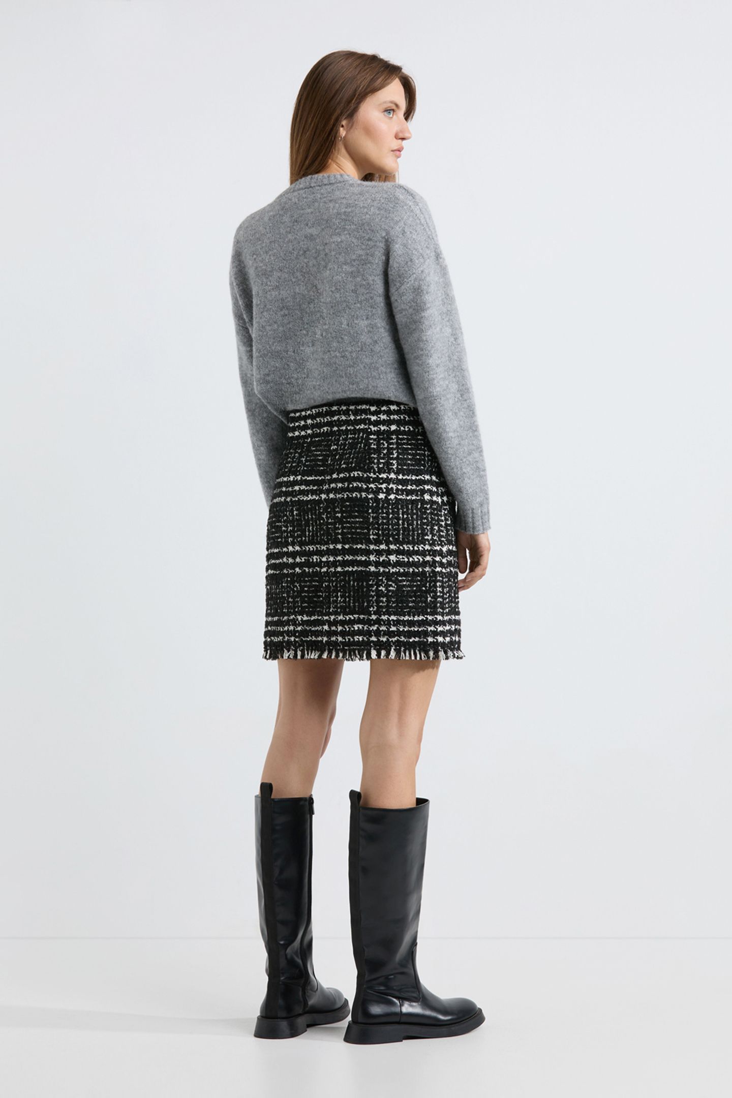 ARTHUR SKIRT PRINT BLACK 2