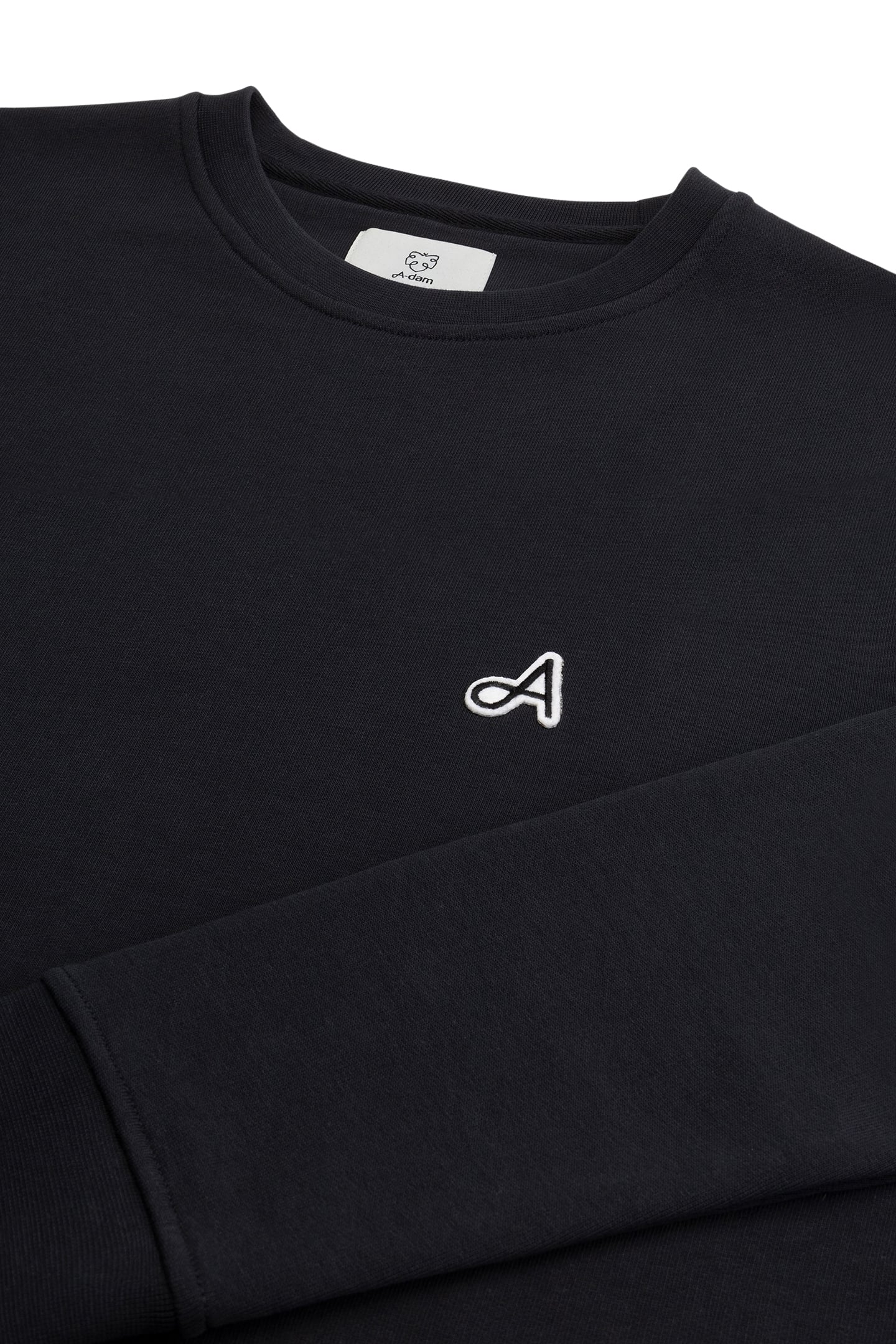 SWEATSHIRT ADAM PATCH JET BLACK 2